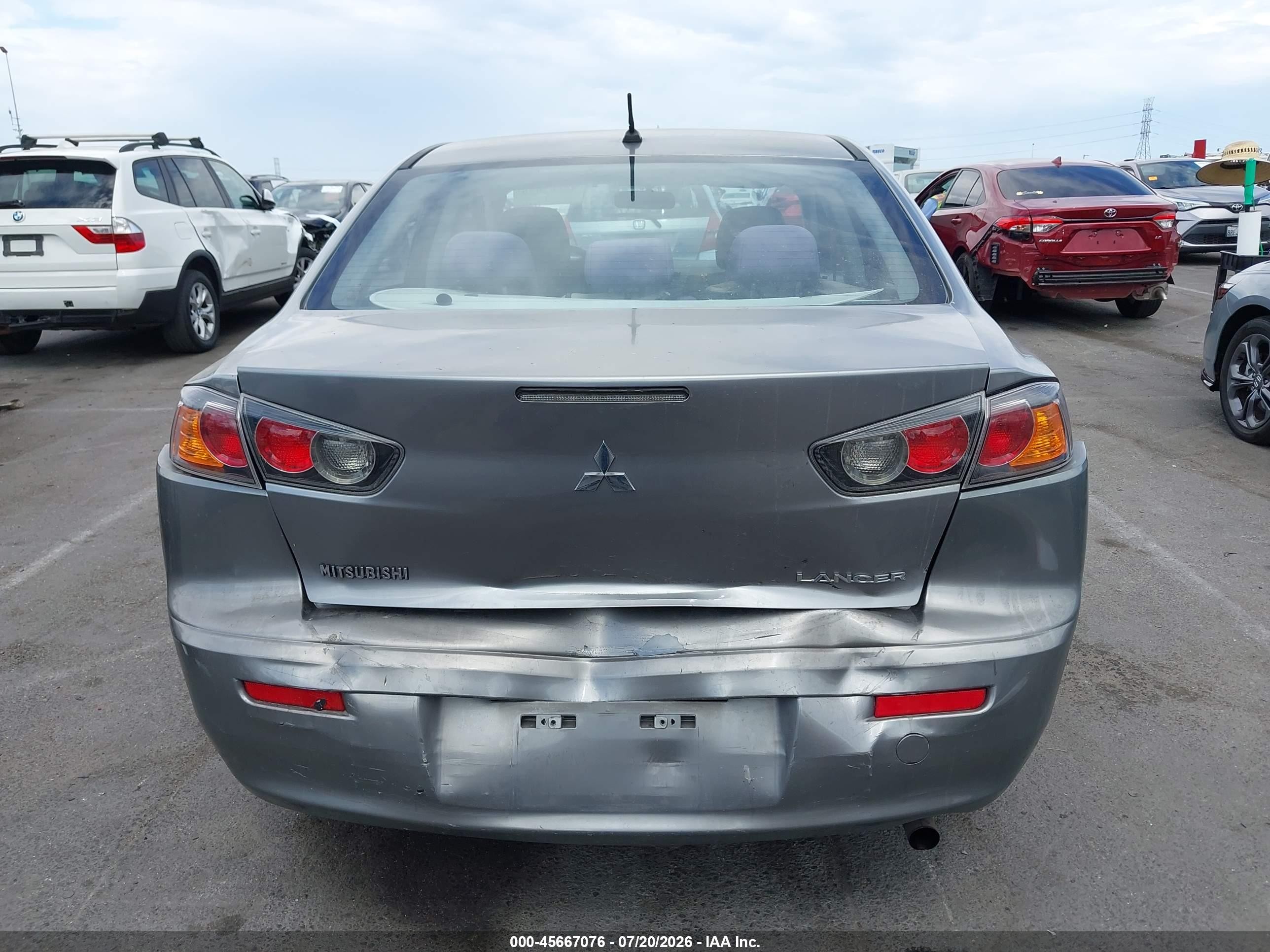 2013 Mitsubishi Lancer Es Gray vin: JA32U2FU6DU019037