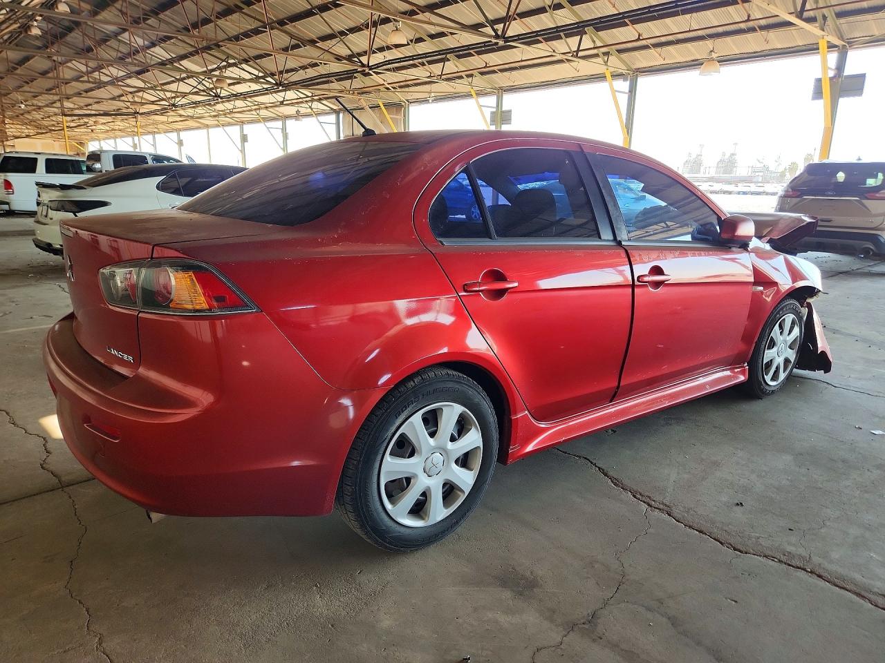 2013 Mitsubishi Lancer Es Burgundy vin: JA32U2FU6DU019975