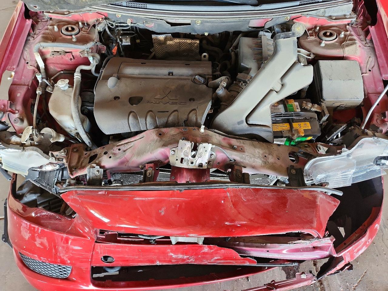 2013 Mitsubishi Lancer Es Burgundy vin: JA32U2FU6DU019975