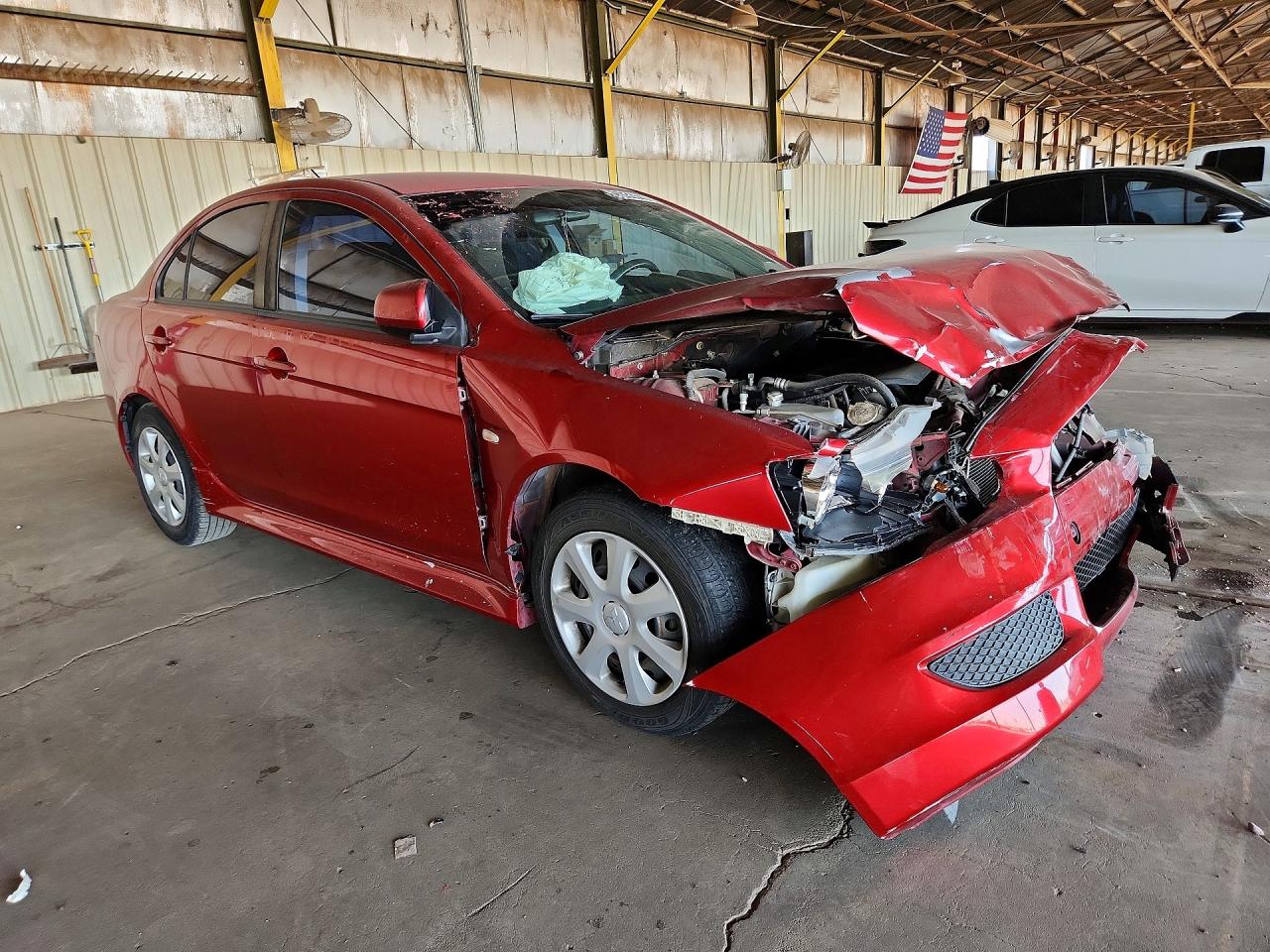 2013 Mitsubishi Lancer Es Burgundy vin: JA32U2FU6DU019975