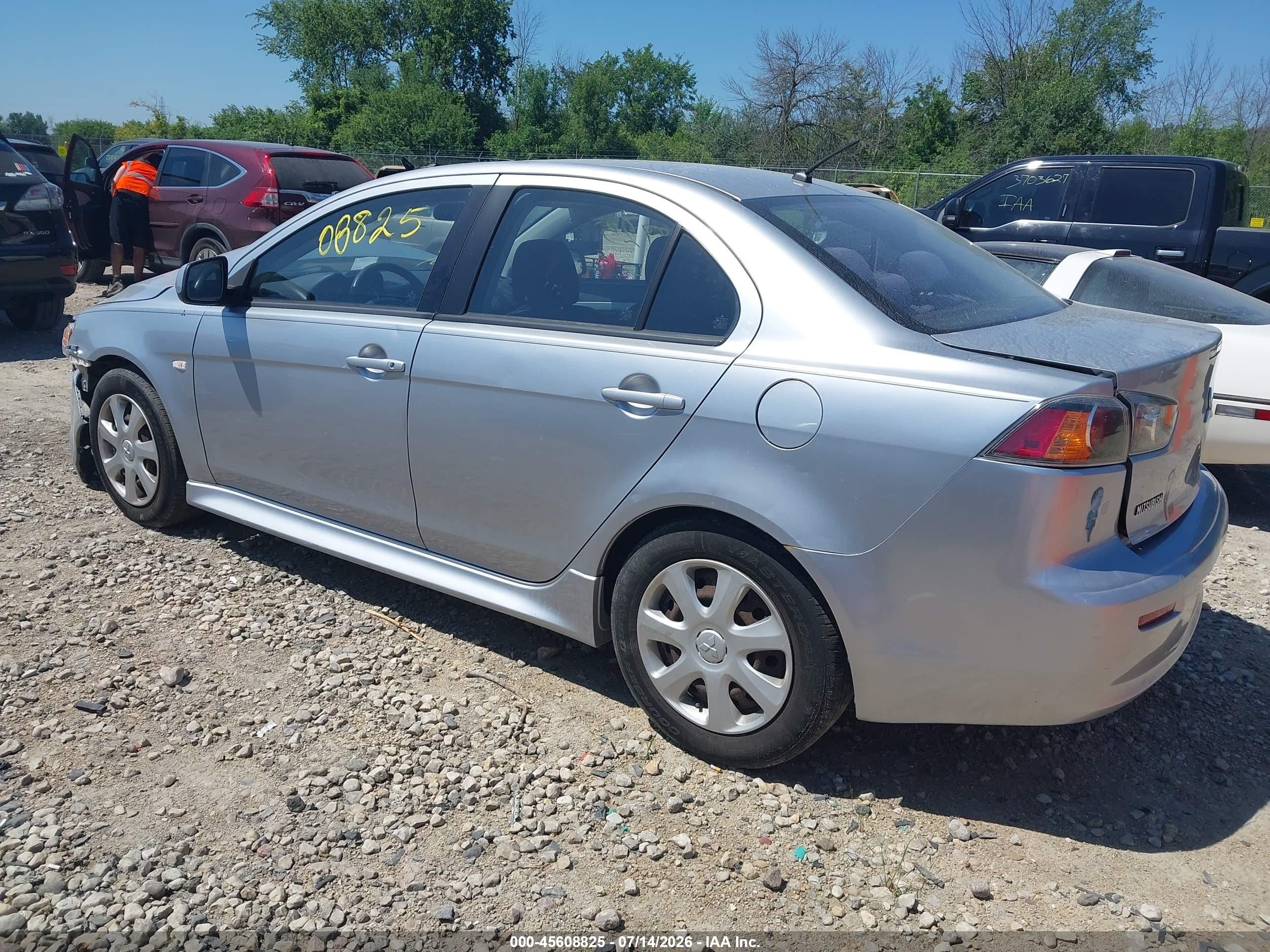 2014 Mitsubishi Lancer Es Silver vin: JA32U2FU6EU007701
