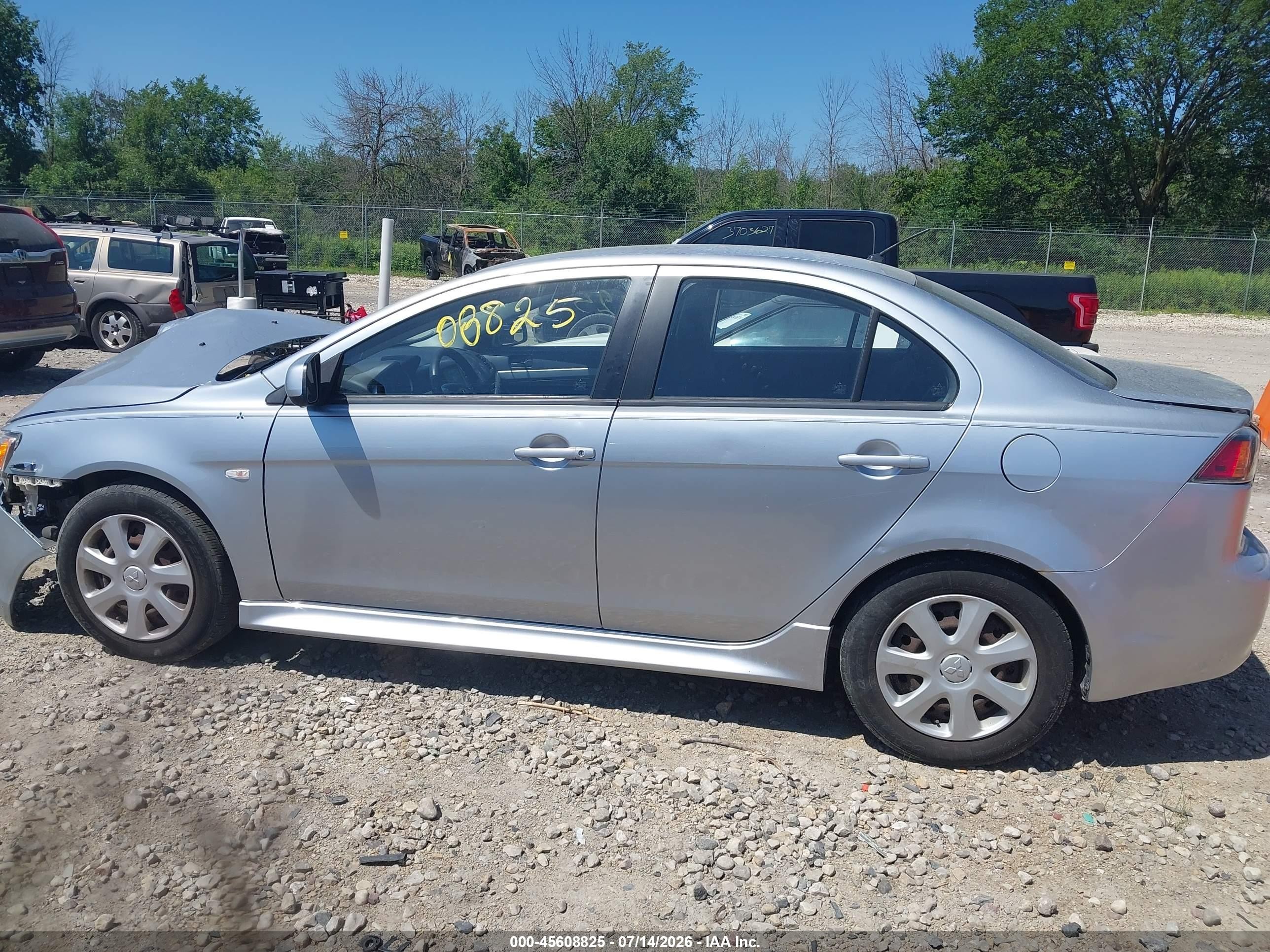 2014 Mitsubishi Lancer Es Silver vin: JA32U2FU6EU007701