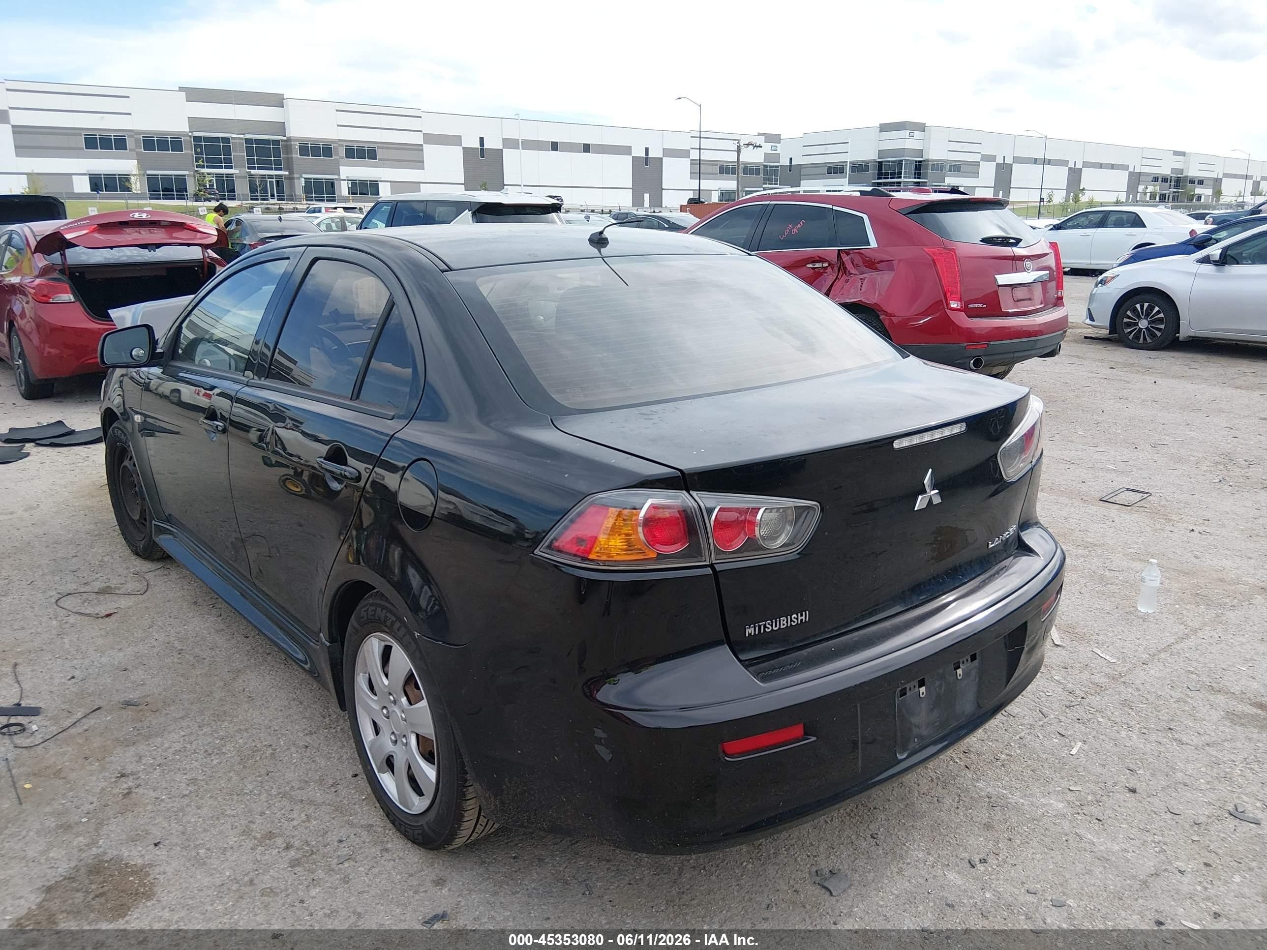 2014 Mitsubishi Lancer Es Черный vin: JA32U2FU6EU015216