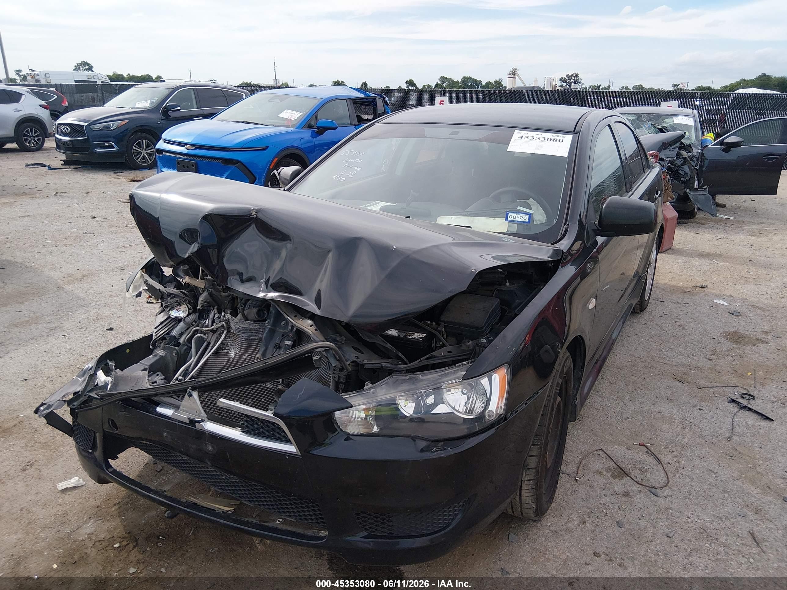 2014 Mitsubishi Lancer Es Черный vin: JA32U2FU6EU015216