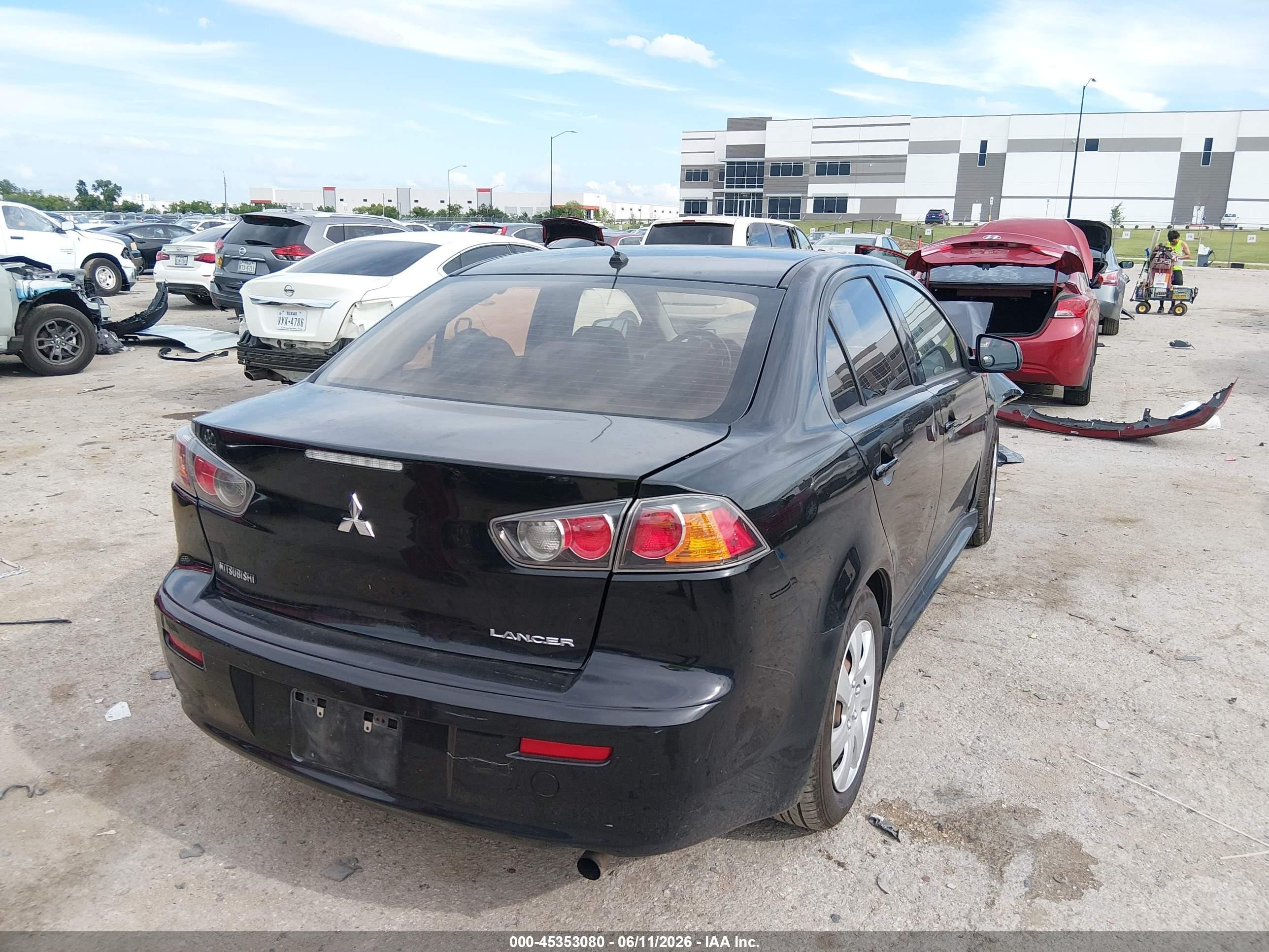 2014 Mitsubishi Lancer Es Черный vin: JA32U2FU6EU015216