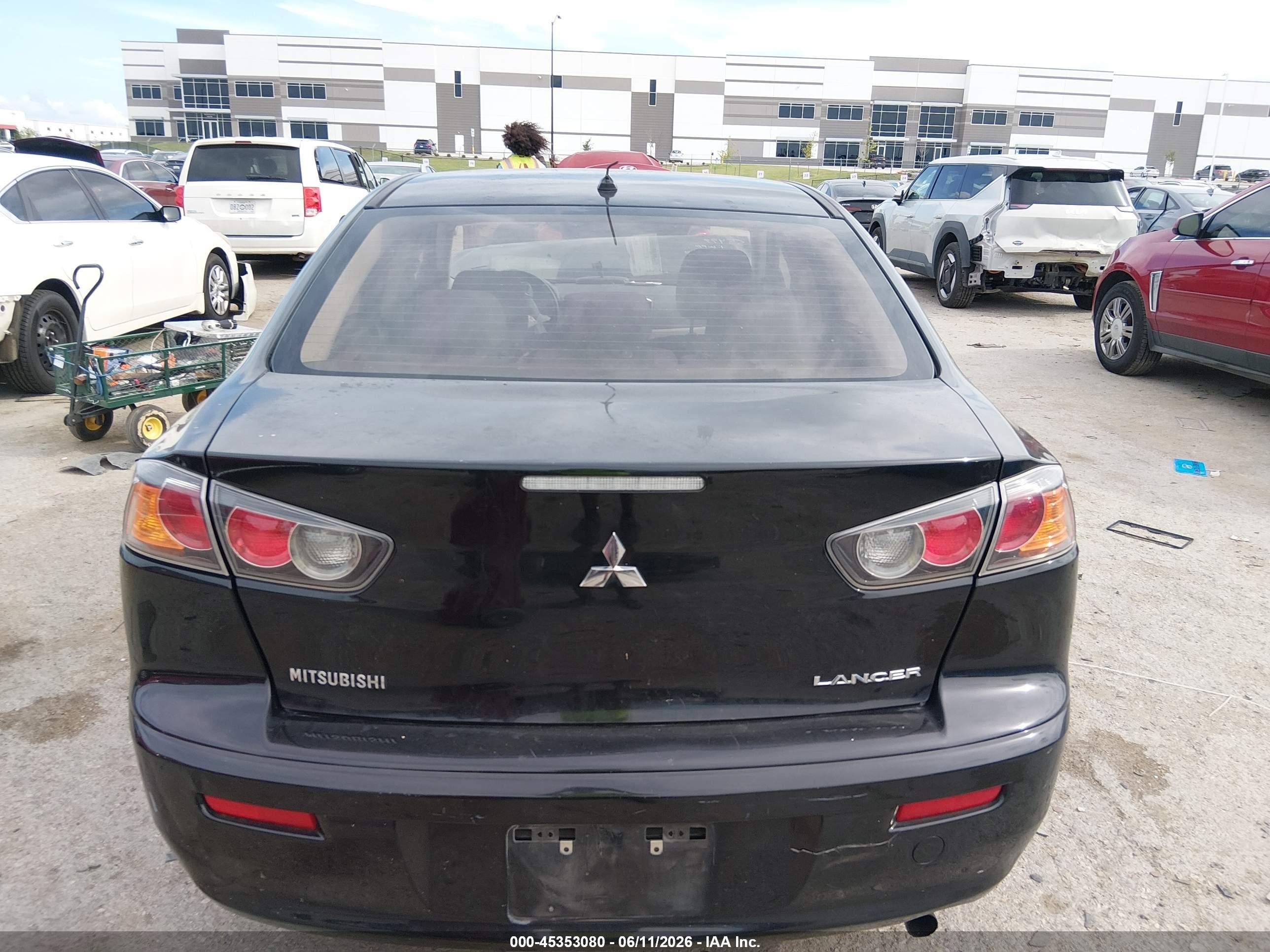 2014 Mitsubishi Lancer Es Черный vin: JA32U2FU6EU015216