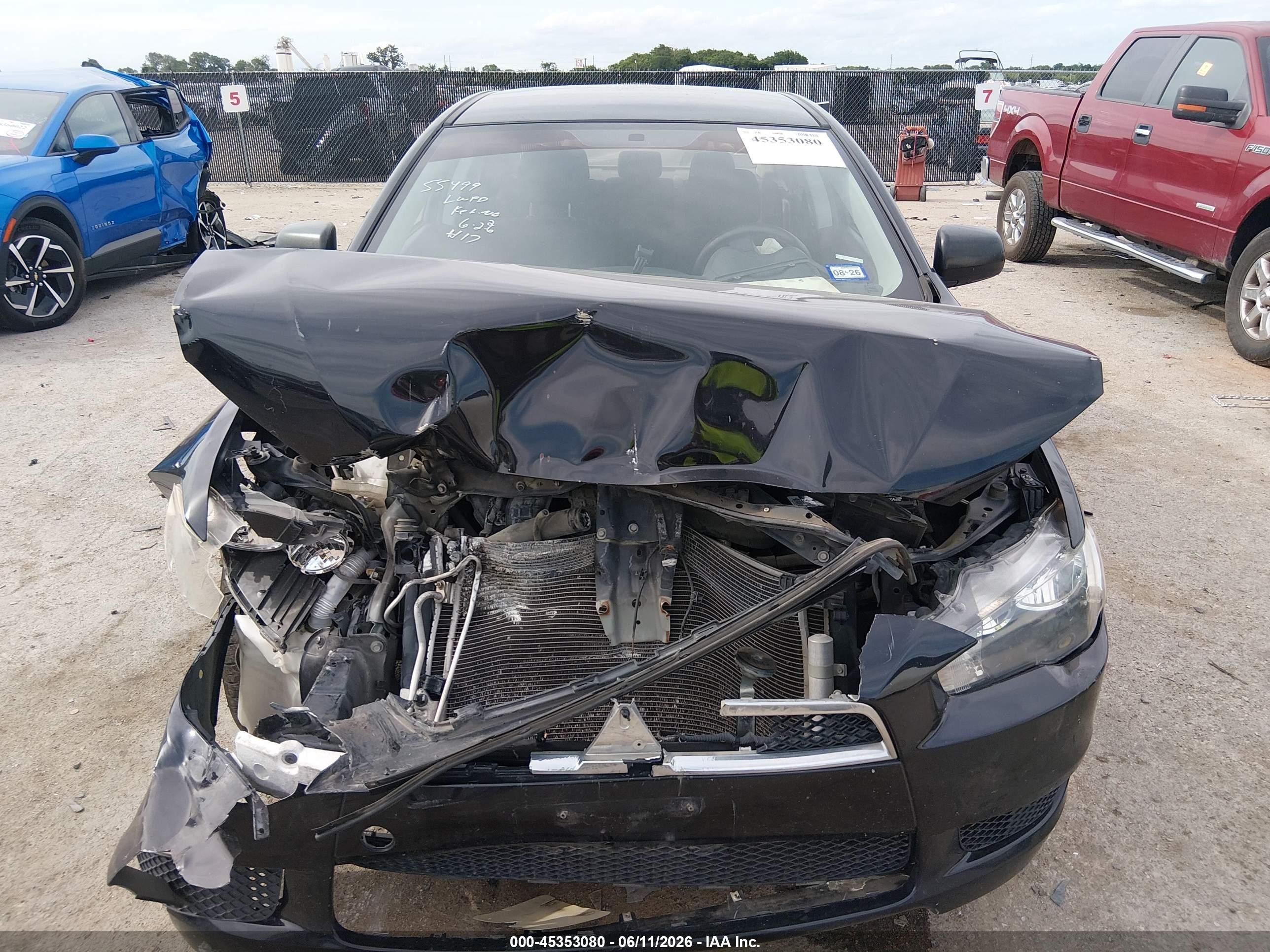 2014 Mitsubishi Lancer Es Черный vin: JA32U2FU6EU015216