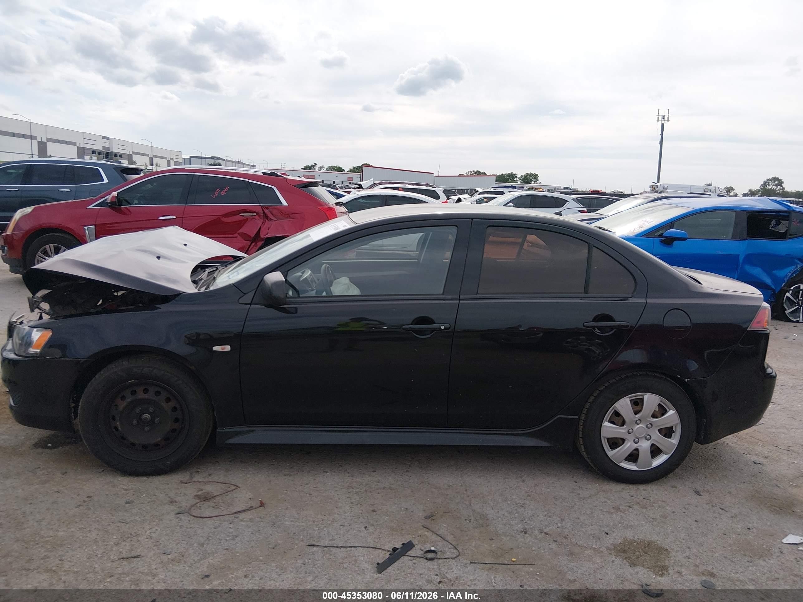 2014 Mitsubishi Lancer Es Черный vin: JA32U2FU6EU015216