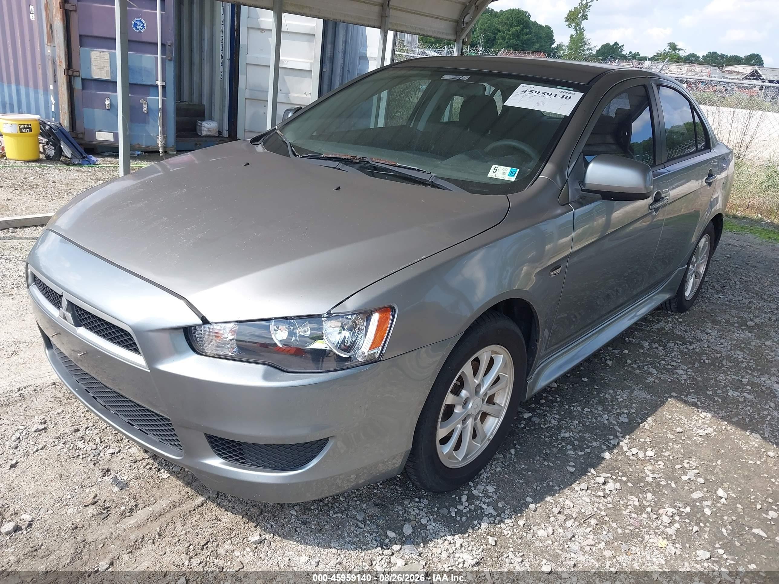 2014 Mitsubishi Lancer Es Gray vin: JA32U2FU6EU017385