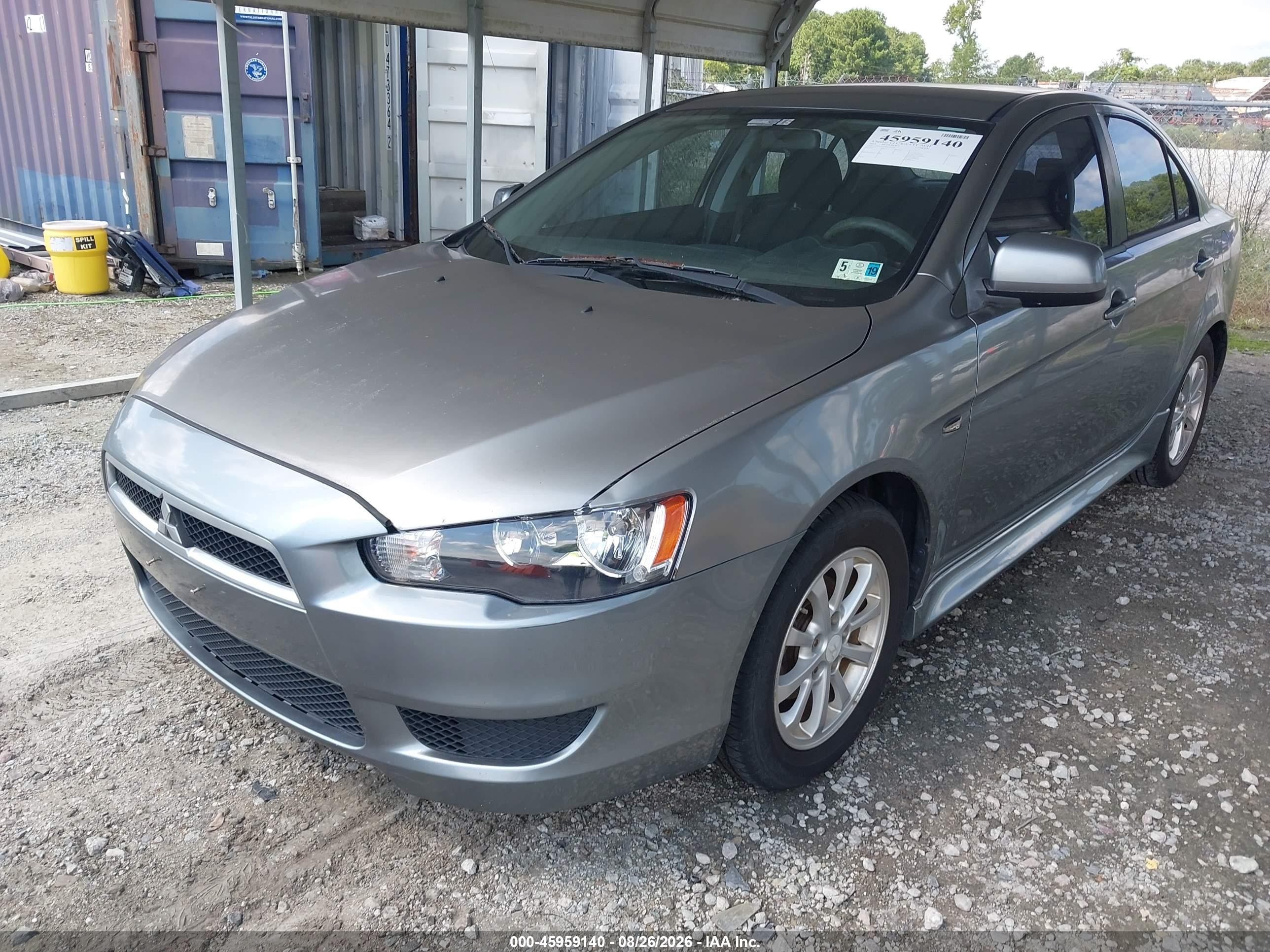 2014 Mitsubishi Lancer Es Gray vin: JA32U2FU6EU017385