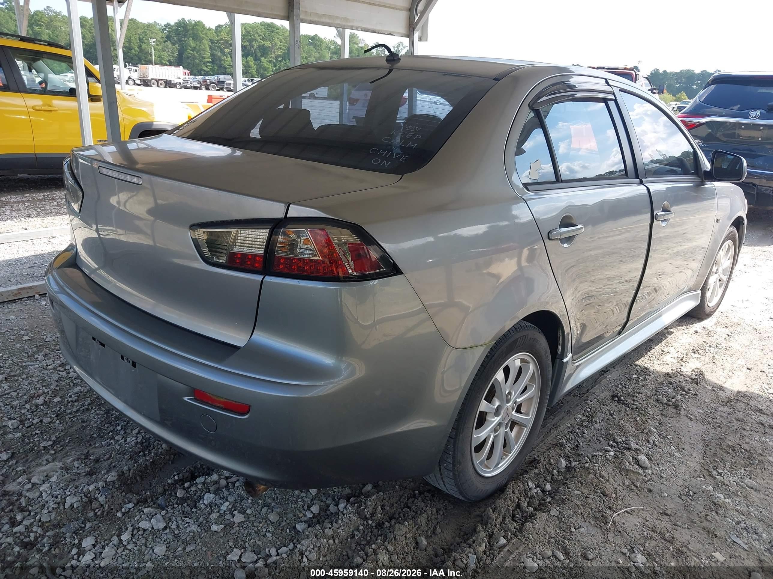 2014 Mitsubishi Lancer Es Gray vin: JA32U2FU6EU017385