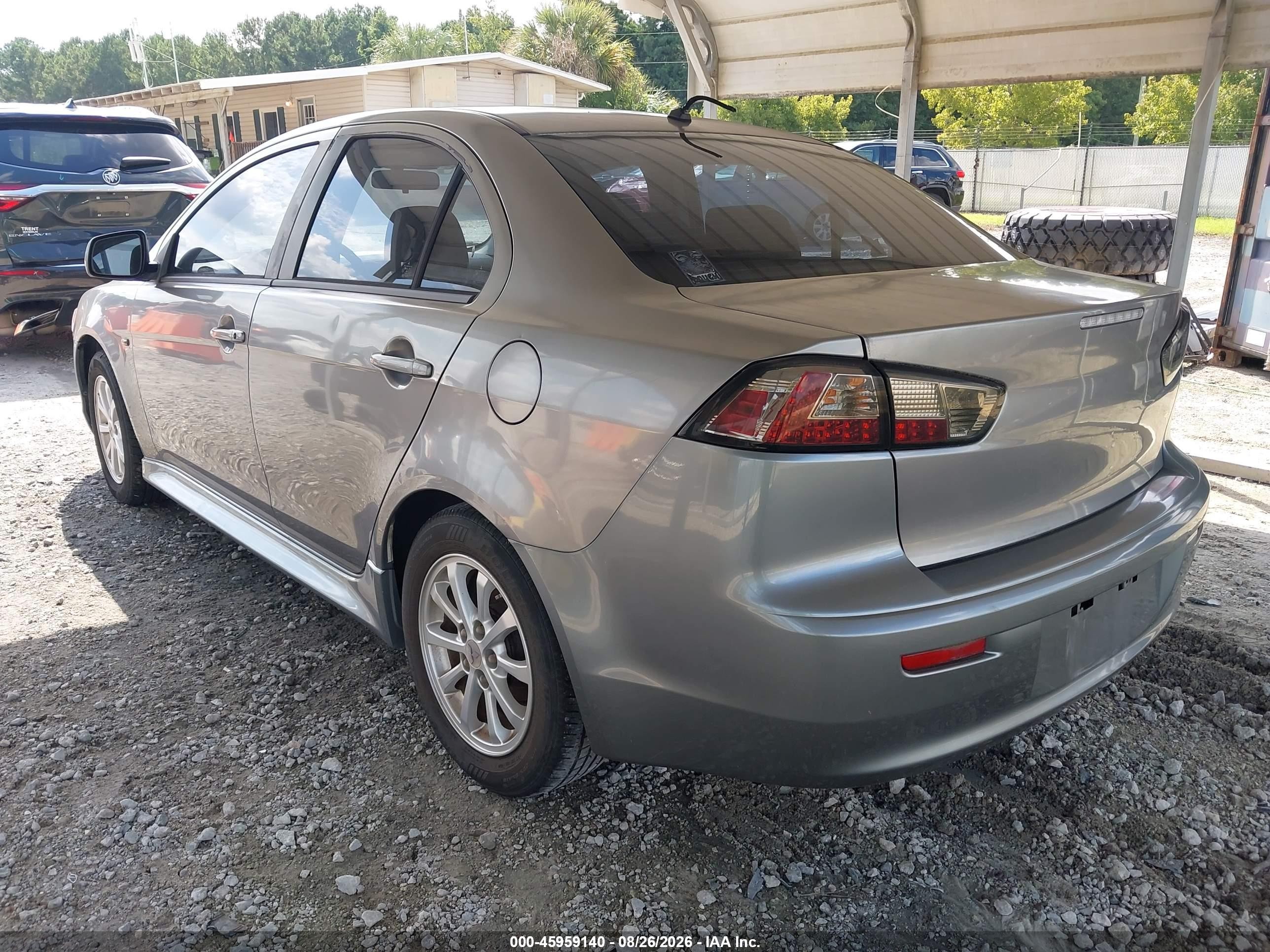 2014 Mitsubishi Lancer Es Gray vin: JA32U2FU6EU017385