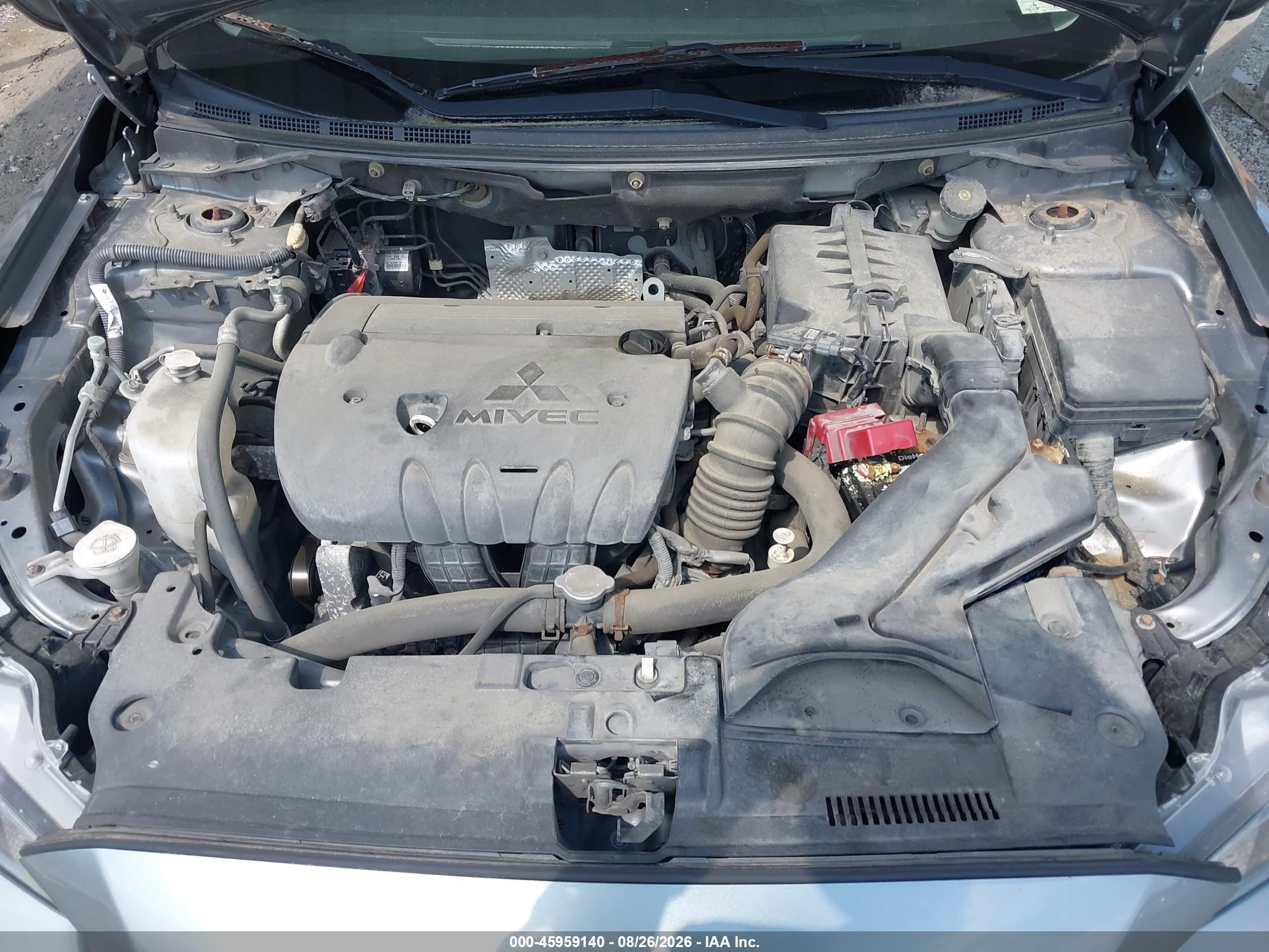 2014 Mitsubishi Lancer Es Gray vin: JA32U2FU6EU017385