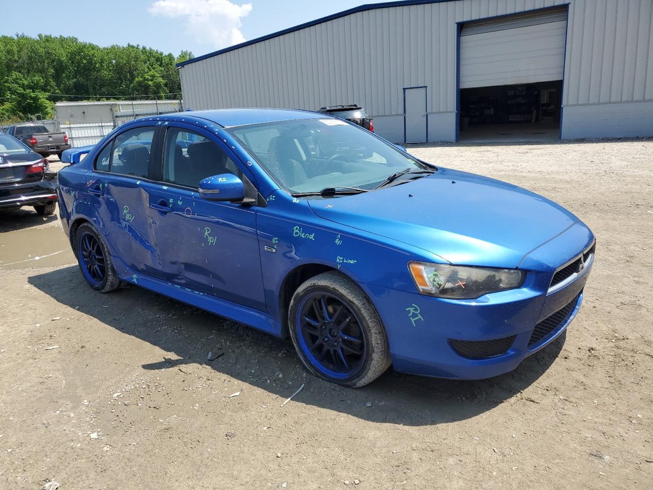 2015 Mitsubishi Lancer Es Blue vin: JA32U2FU6FU017792