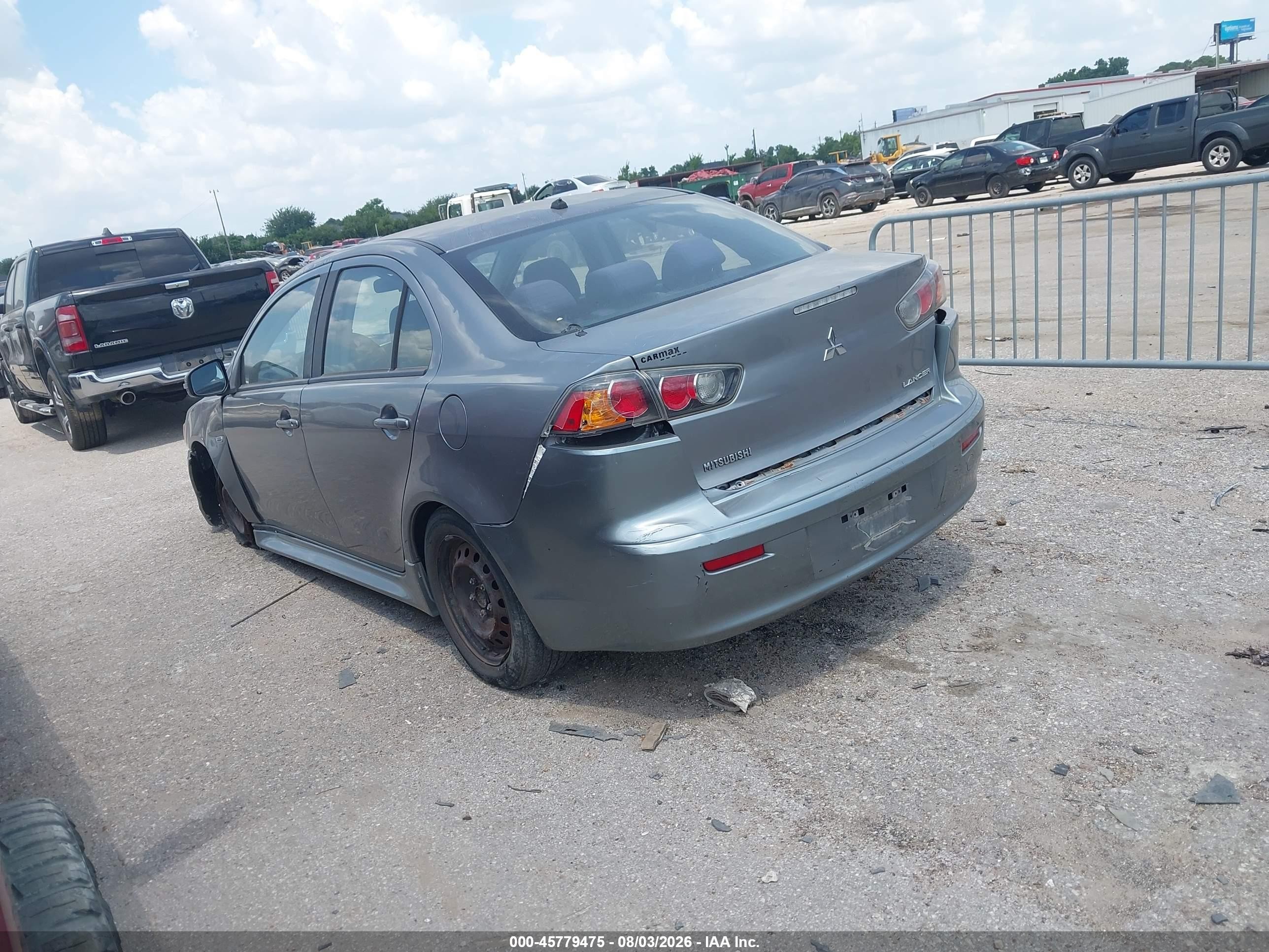 2015 Mitsubishi Lancer Es Gray vin: JA32U2FU6FU018201
