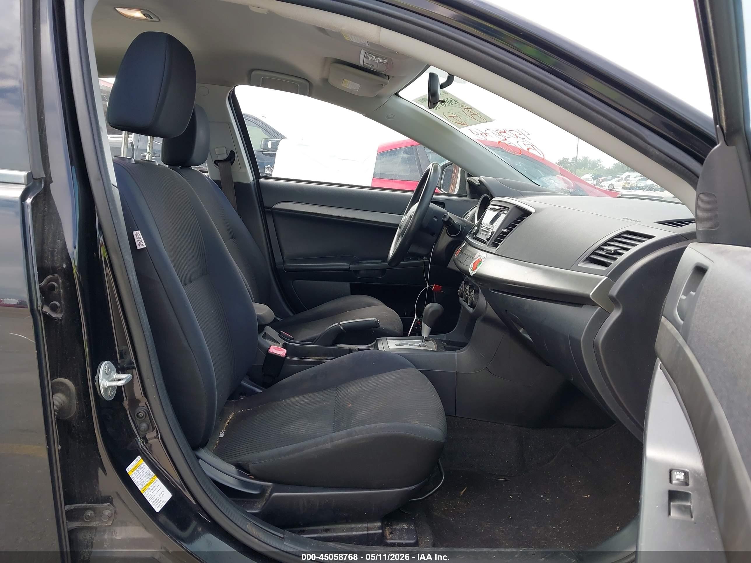 2015 Mitsubishi Lancer Es Black vin: JA32U2FU6FU019252
