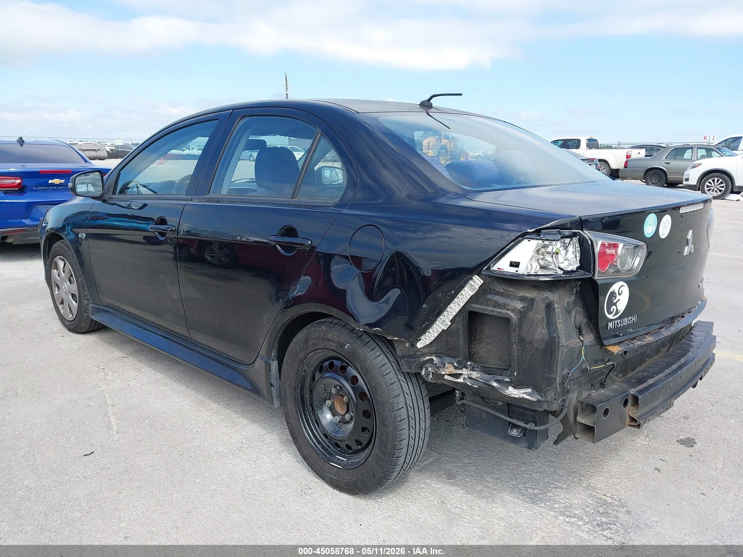 2015 Mitsubishi Lancer Es Black vin: JA32U2FU6FU019252