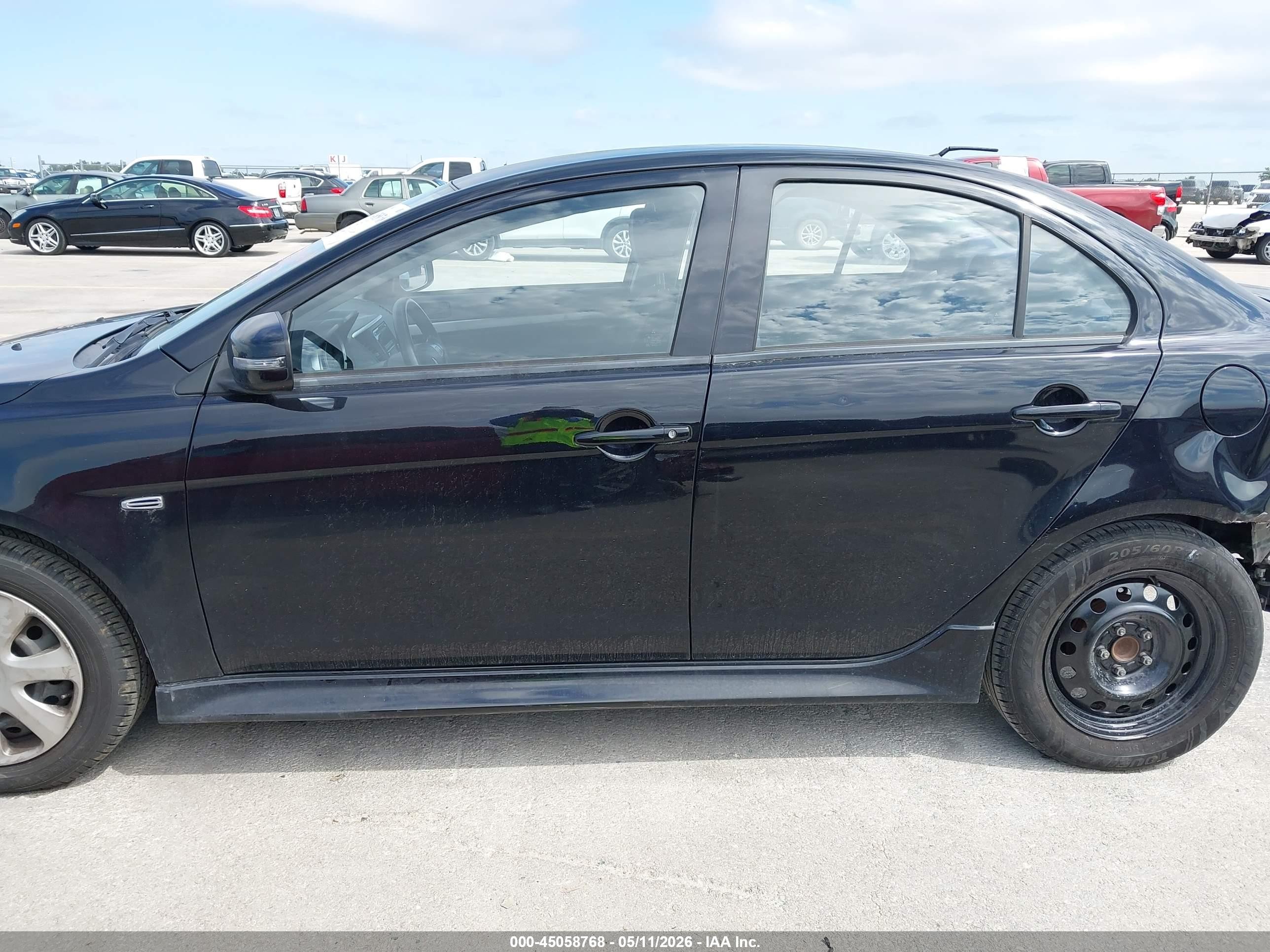 2015 Mitsubishi Lancer Es Black vin: JA32U2FU6FU019252