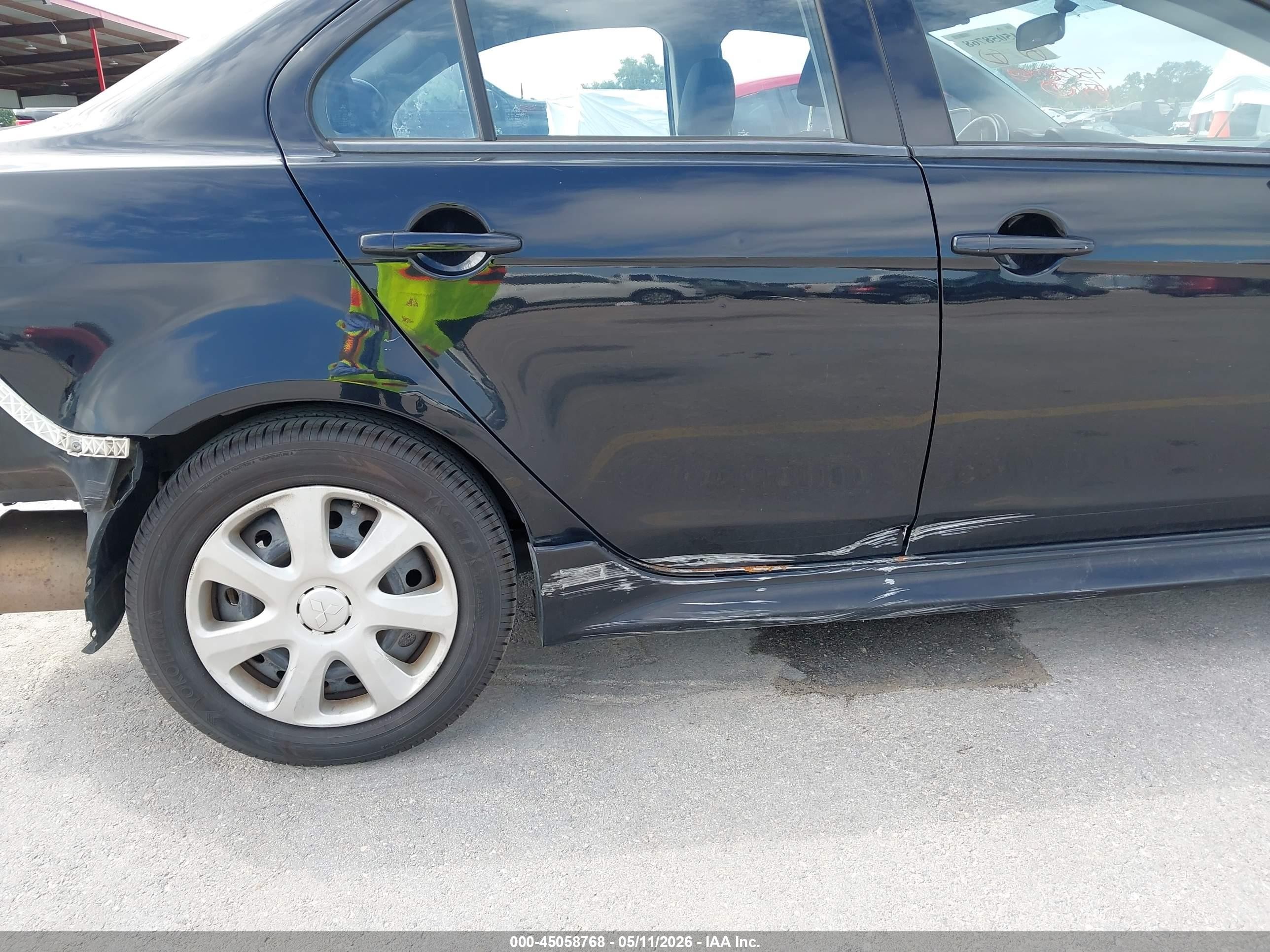2015 Mitsubishi Lancer Es Black vin: JA32U2FU6FU019252