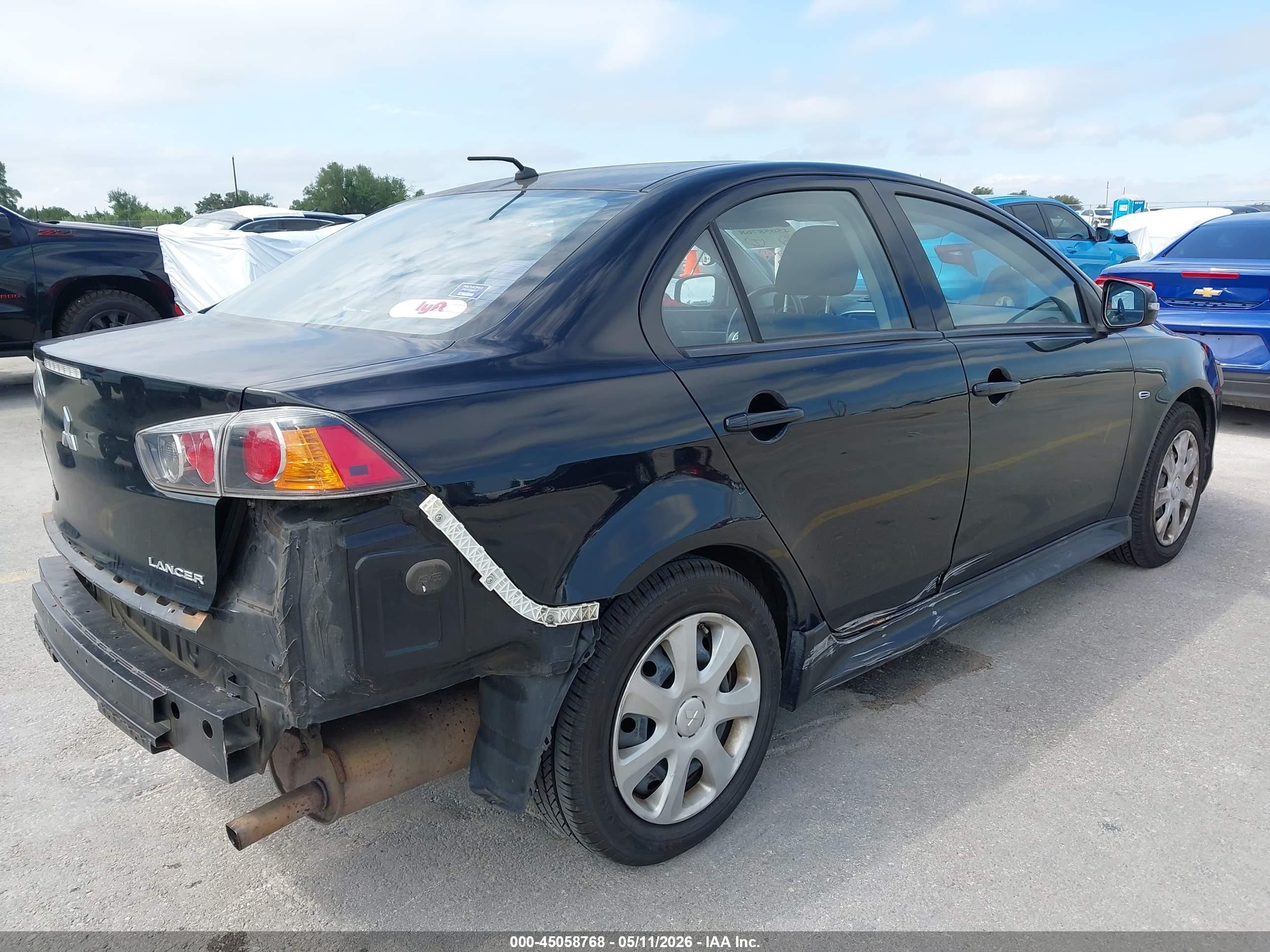 2015 Mitsubishi Lancer Es Black vin: JA32U2FU6FU019252