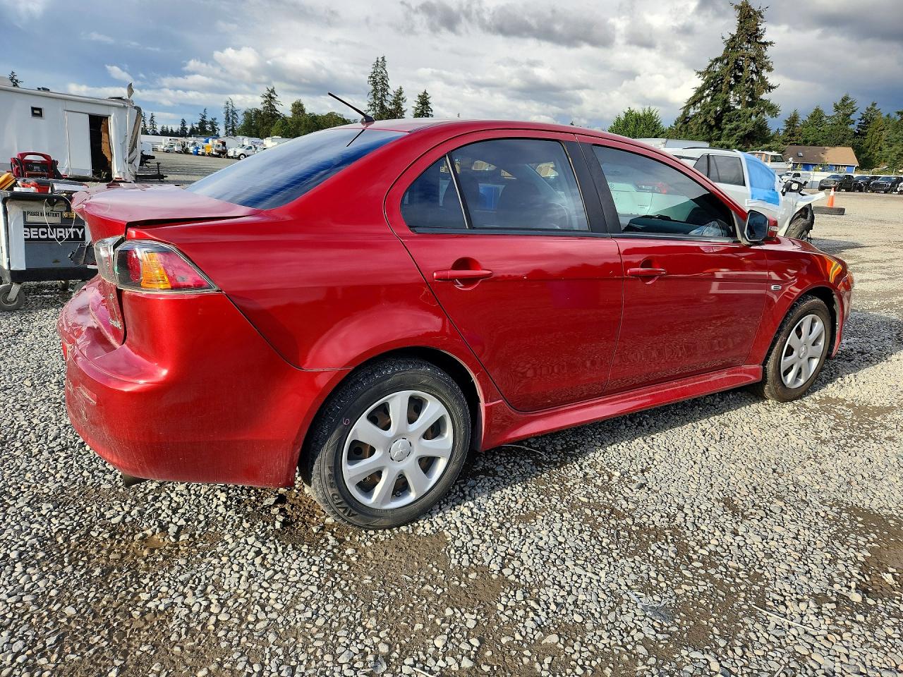 2015 Mitsubishi Lancer Es Red vin: JA32U2FU6FU022717