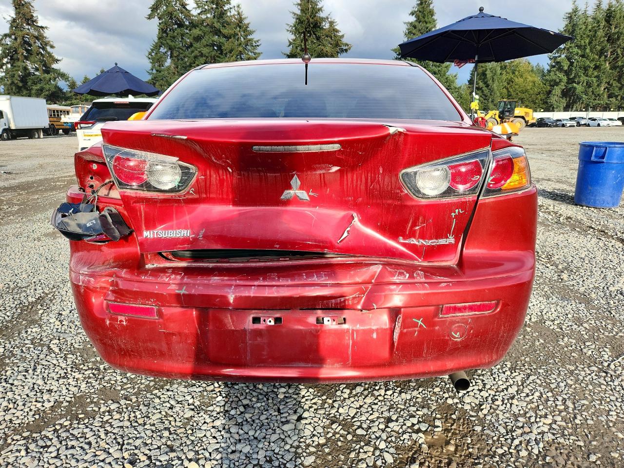 2015 Mitsubishi Lancer Es Red vin: JA32U2FU6FU022717
