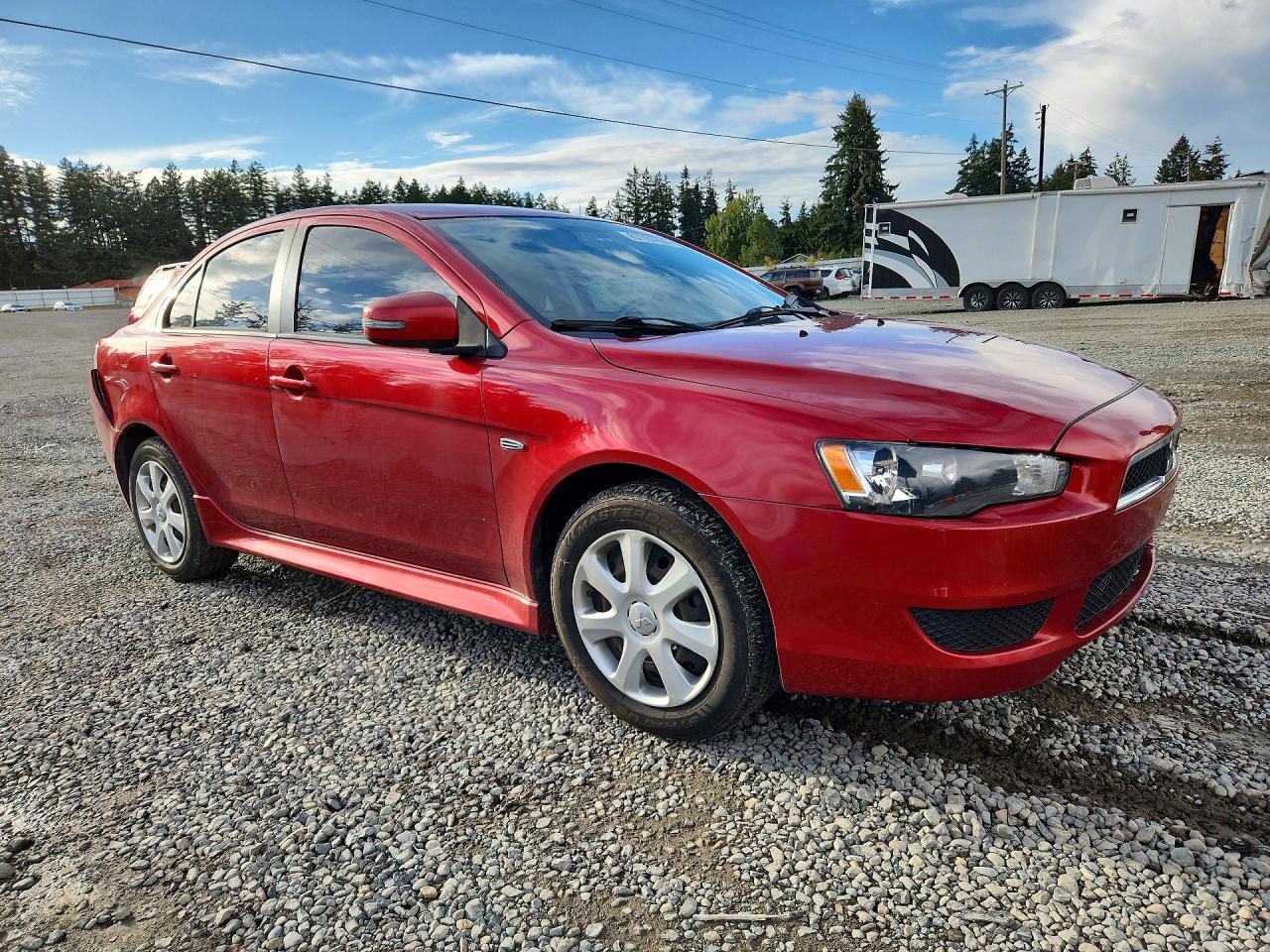 2015 Mitsubishi Lancer Es Red vin: JA32U2FU6FU022717
