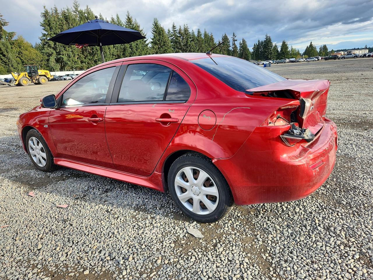 2015 Mitsubishi Lancer Es Red vin: JA32U2FU6FU022717