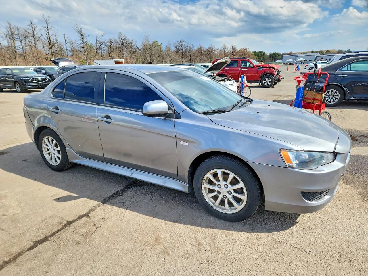 2014 Mitsubishi Lancer Silver vin: JA32U2FU7EU011174