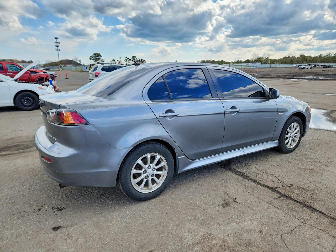 2014 Mitsubishi Lancer Silver vin: JA32U2FU7EU011174