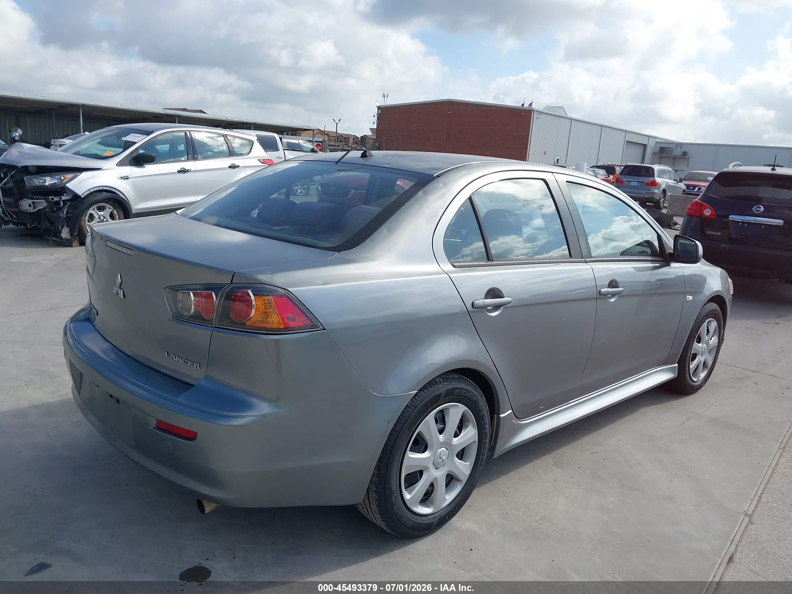 2014 Mitsubishi Lancer Es Gray vin: JA32U2FU7EU013538