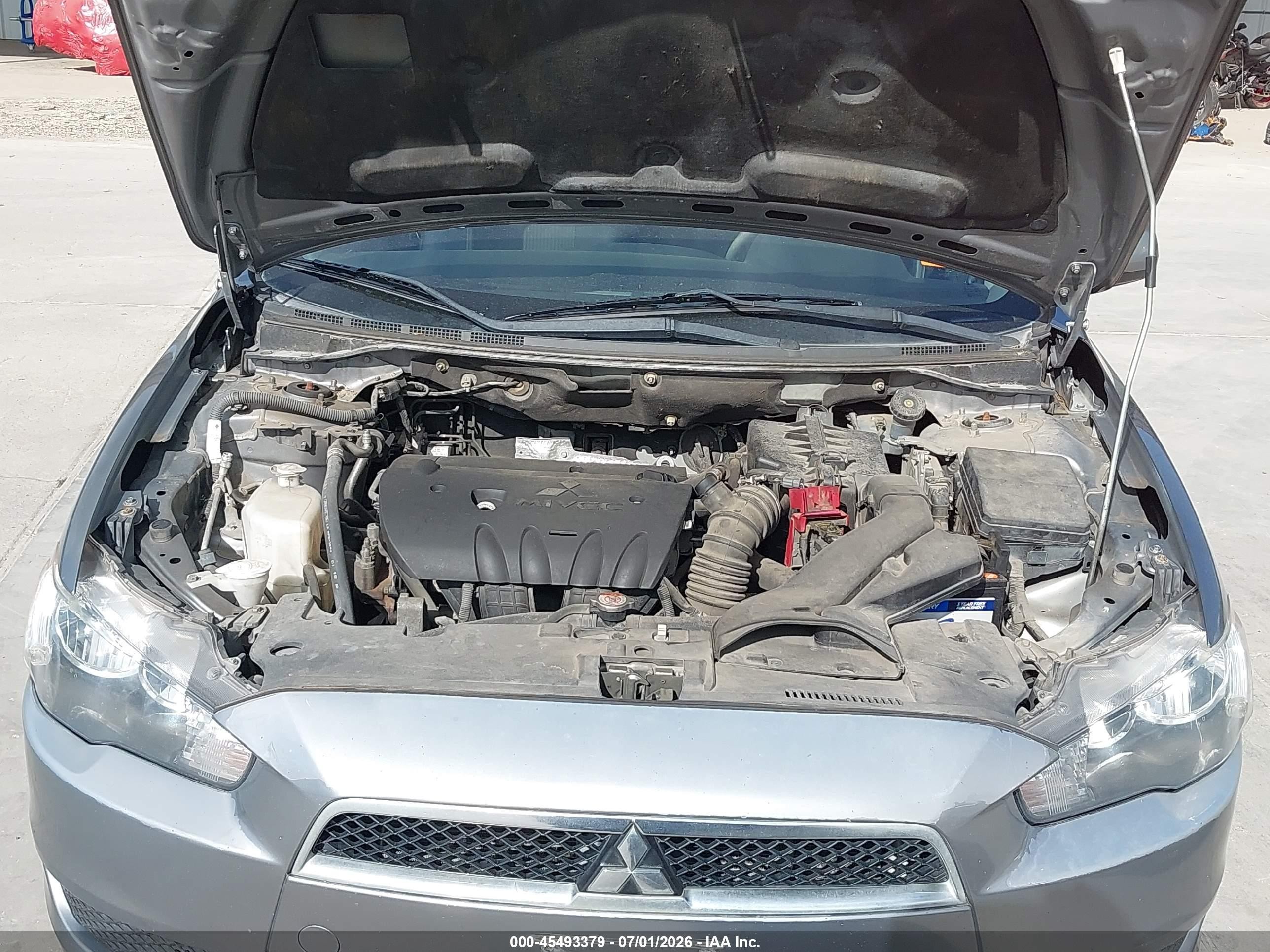 2014 Mitsubishi Lancer Es Gray vin: JA32U2FU7EU013538