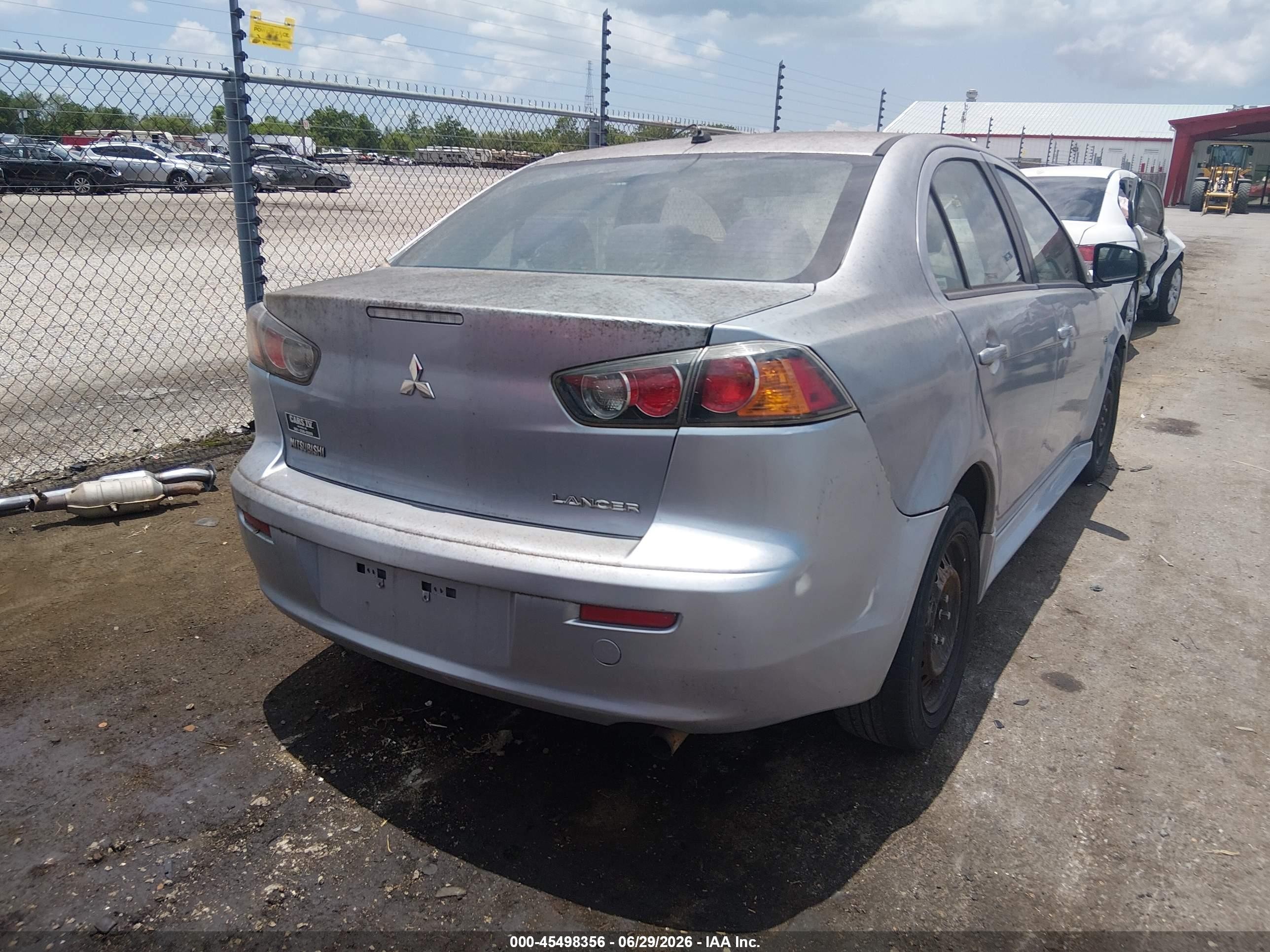2015 Mitsubishi Lancer Es Gray vin: JA32U2FU7FU004131
