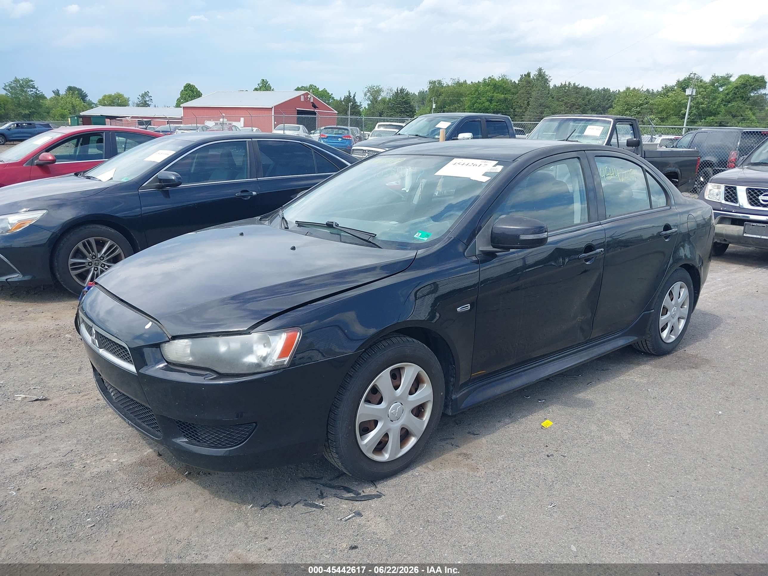 2015 Mitsubishi Lancer Es Black vin: JA32U2FU7FU007191