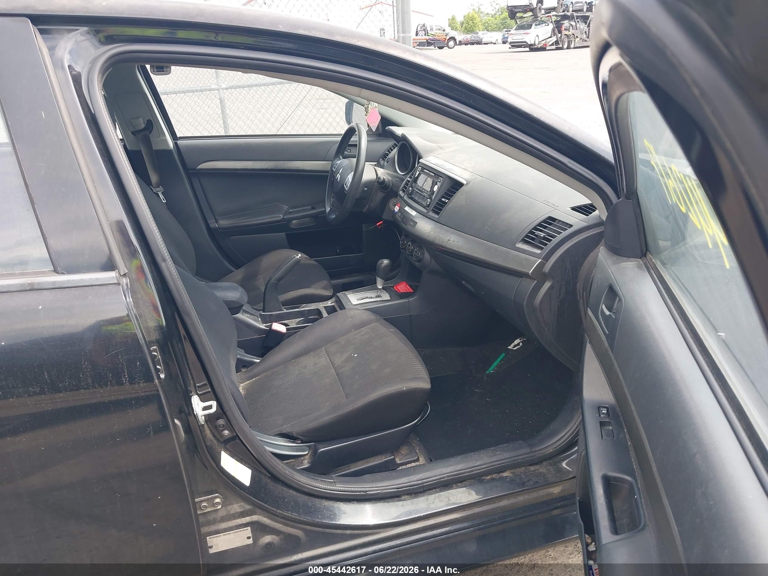 2015 Mitsubishi Lancer Es Black vin: JA32U2FU7FU007191