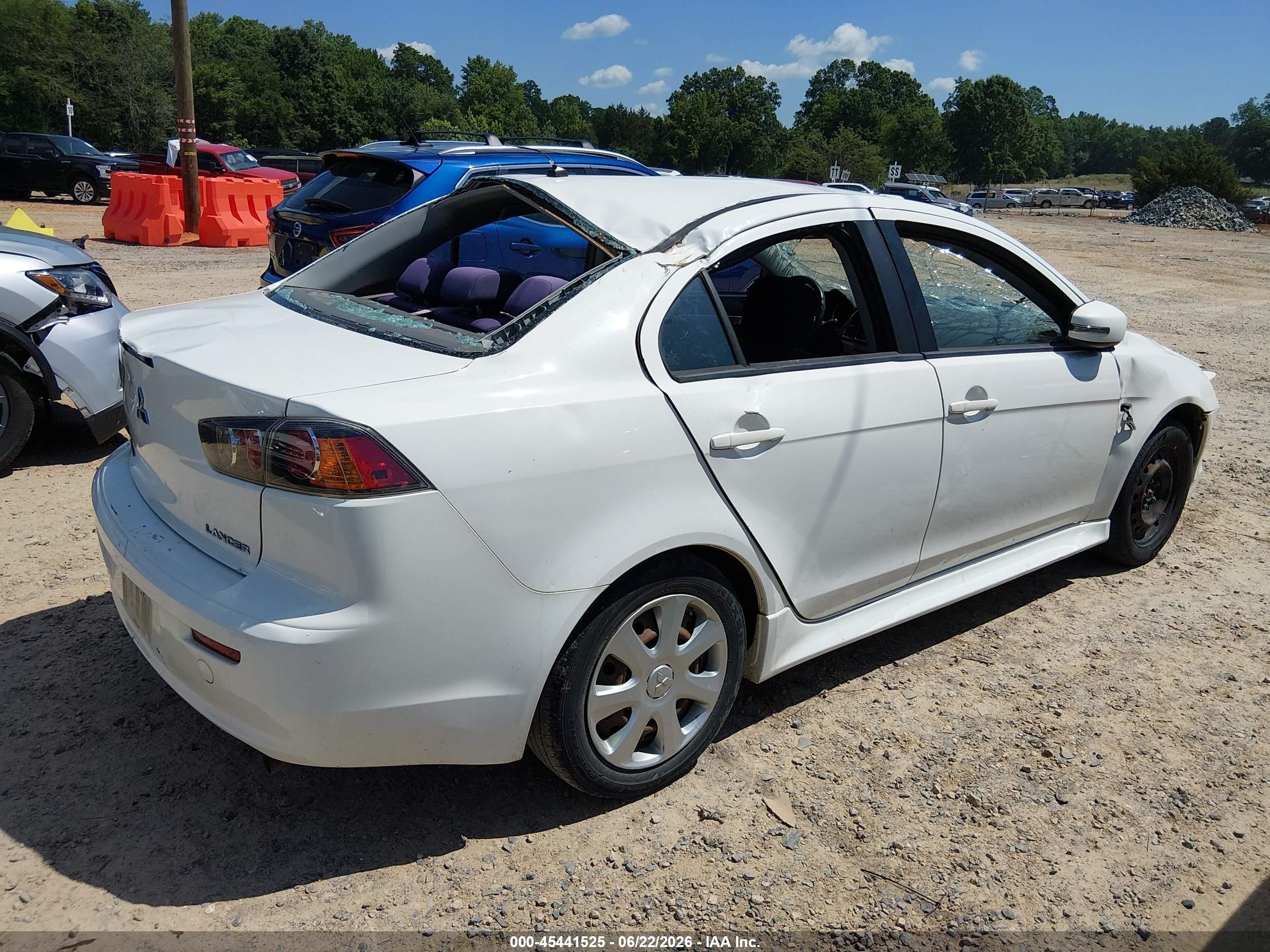 2015 Mitsubishi Lancer Es Белый vin: JA32U2FU7FU009586