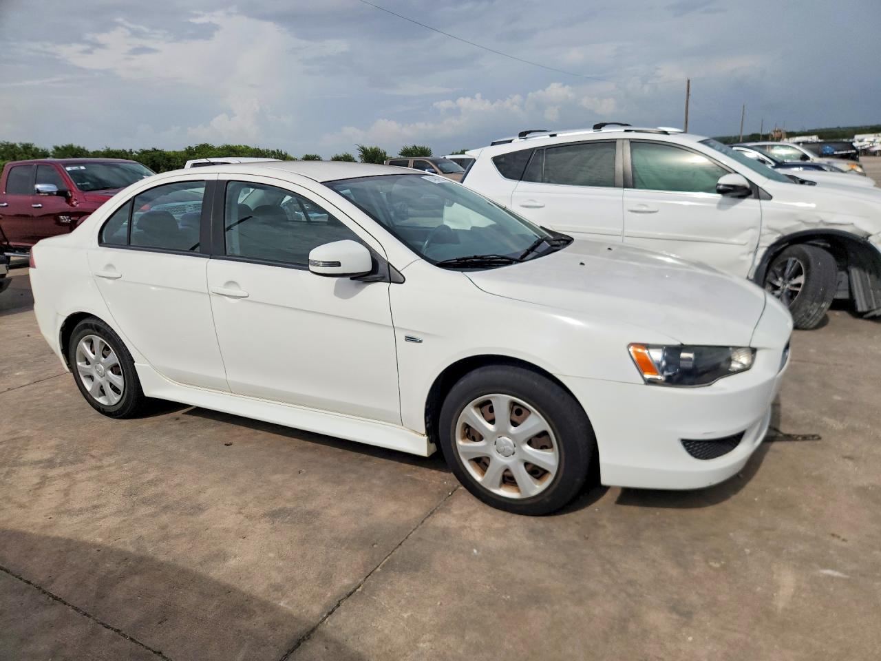 2015 Mitsubishi Lancer Es White vin: JA32U2FU7FU012889