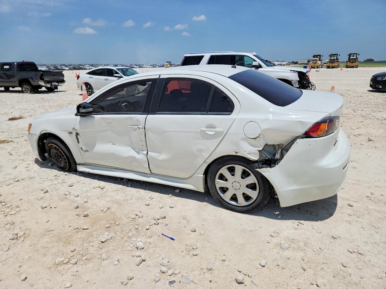 2015 Mitsubishi Lancer Es White vin: JA32U2FU7FU015727