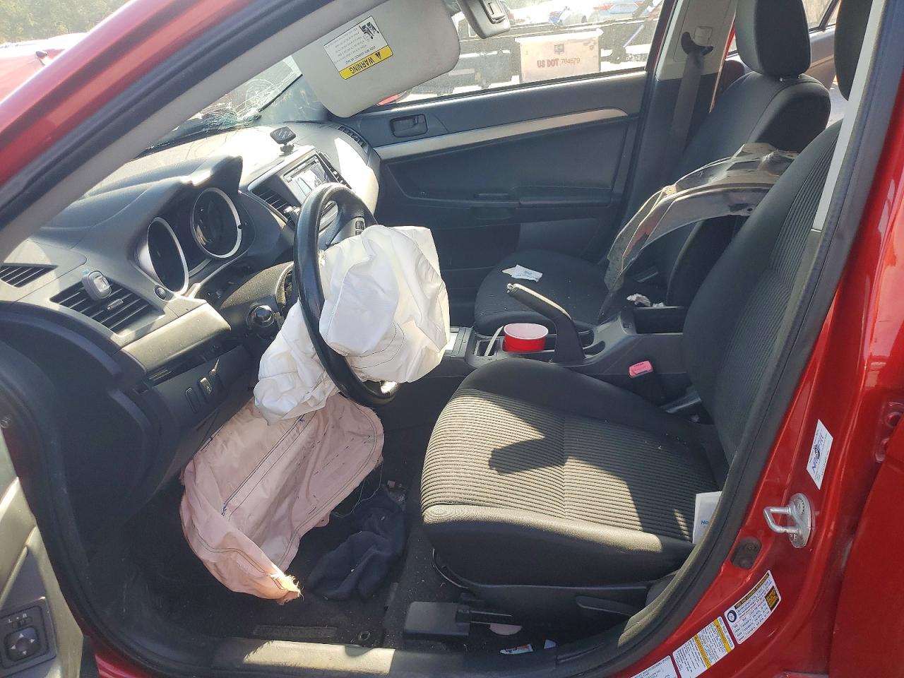 2015 Mitsubishi Lancer Es Red vin: JA32U2FU7FU020555