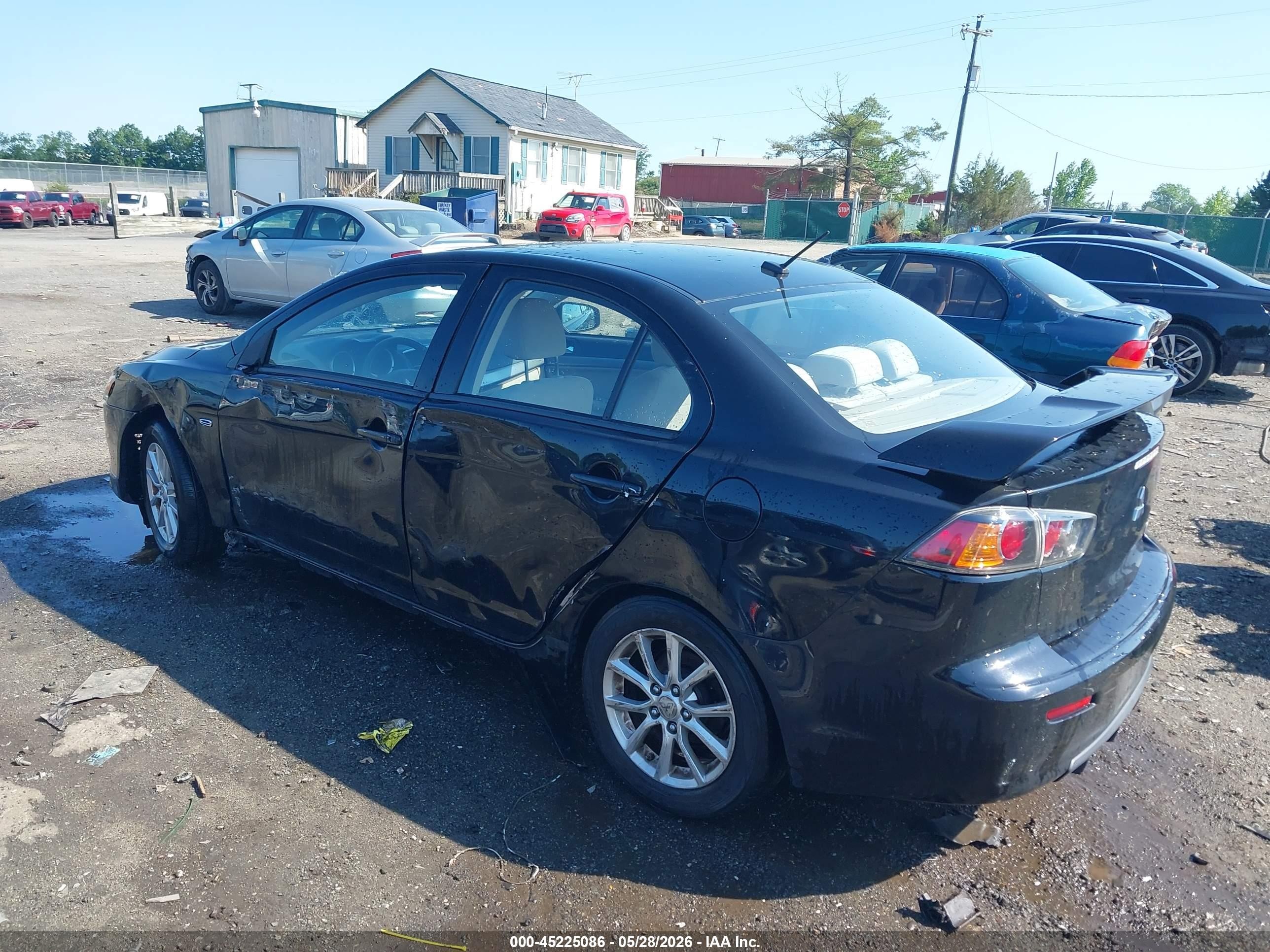 2015 Mitsubishi Lancer Es Black vin: JA32U2FU7FU025738