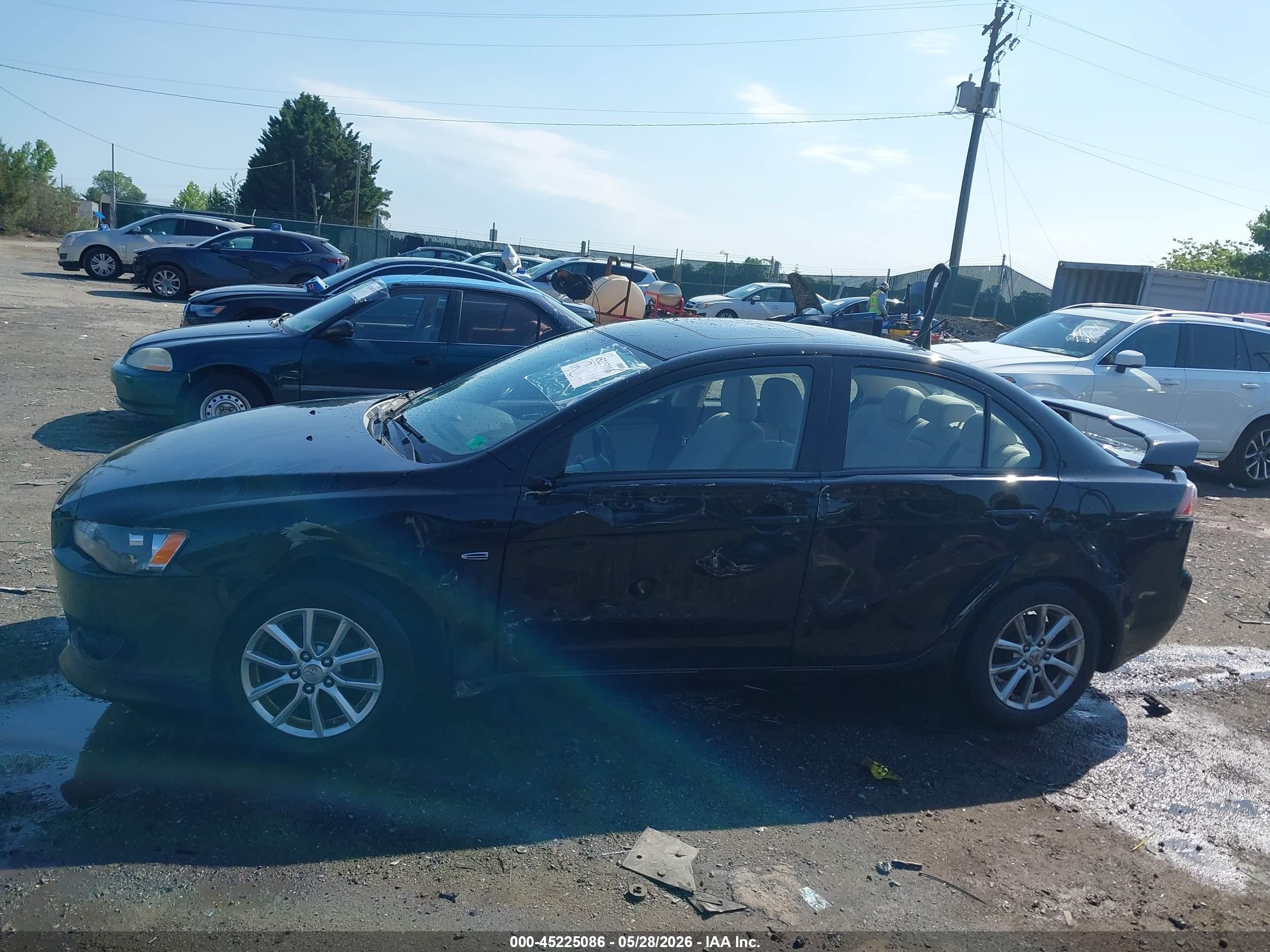2015 Mitsubishi Lancer Es Black vin: JA32U2FU7FU025738