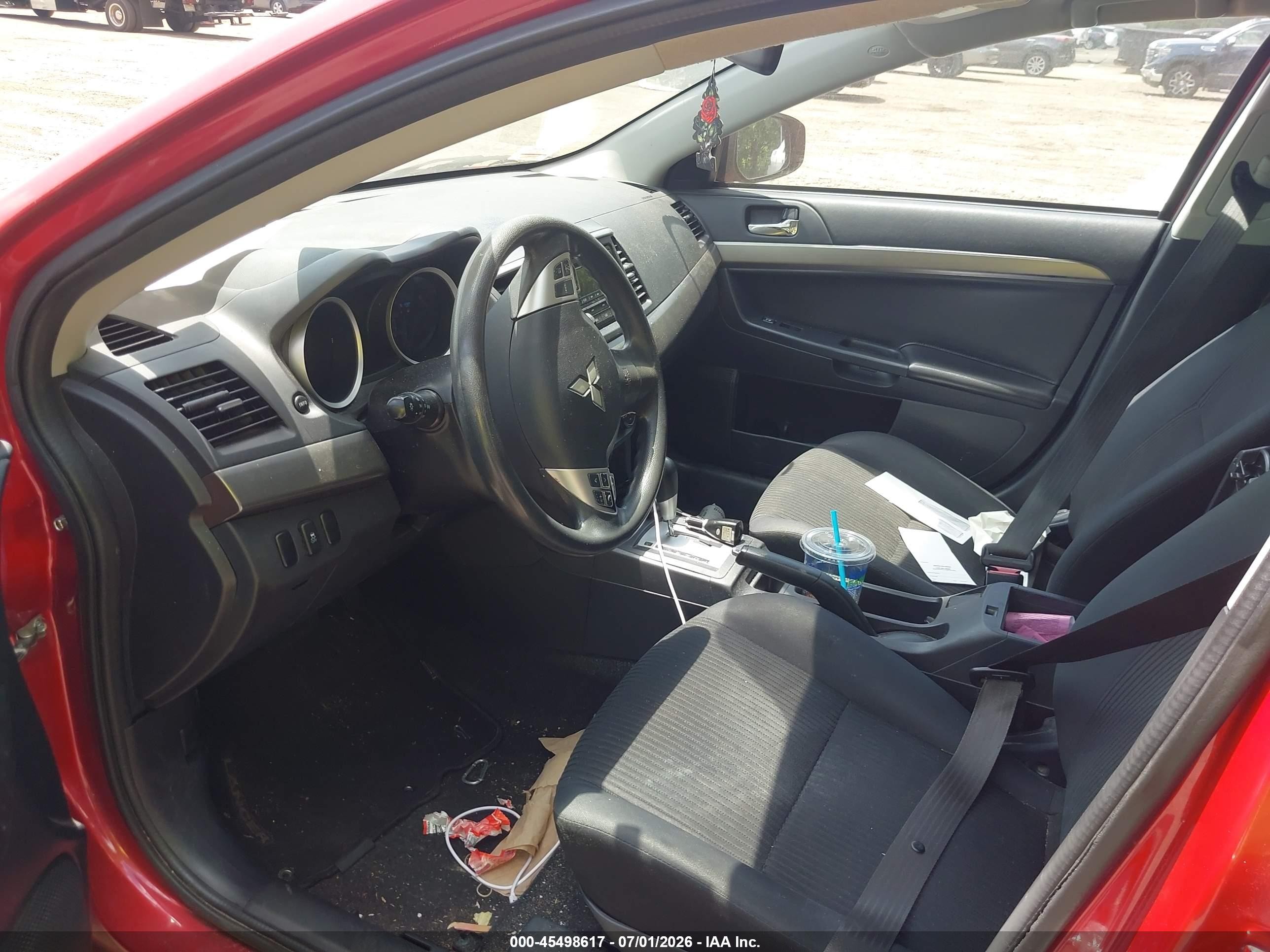 2015 Mitsubishi Lancer Es Red vin: JA32U2FU7FU026663