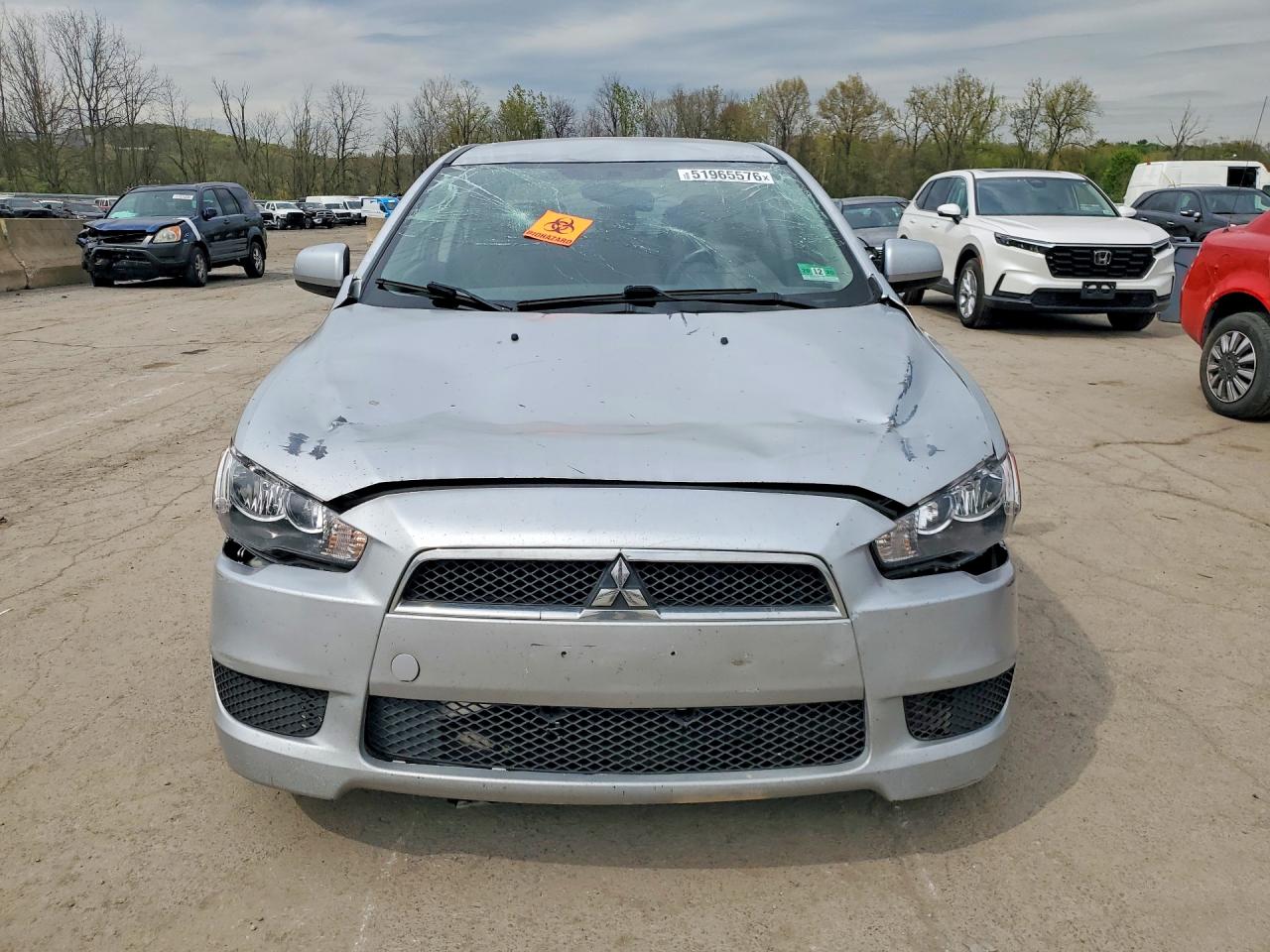 2011 Mitsubishi Lancer Silver vin: JA32U2FU8BU004410