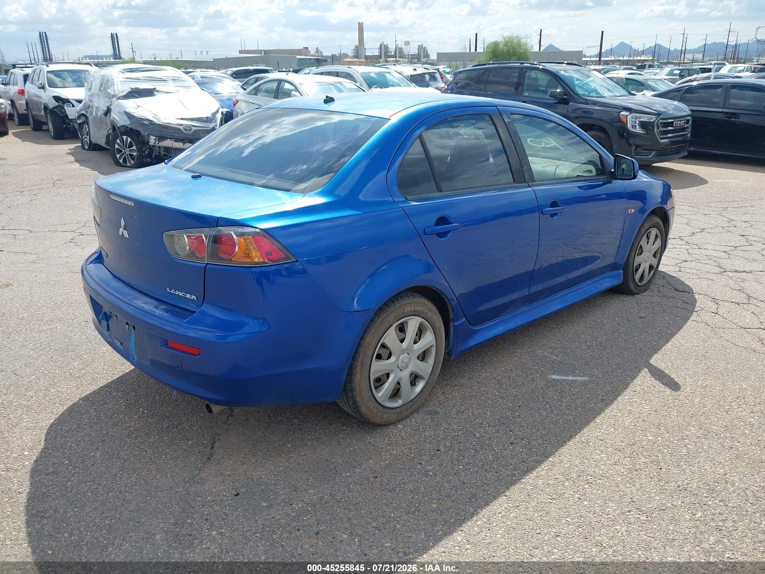 2012 Mitsubishi Lancer Es Синий vin: JA32U2FU8CU024268