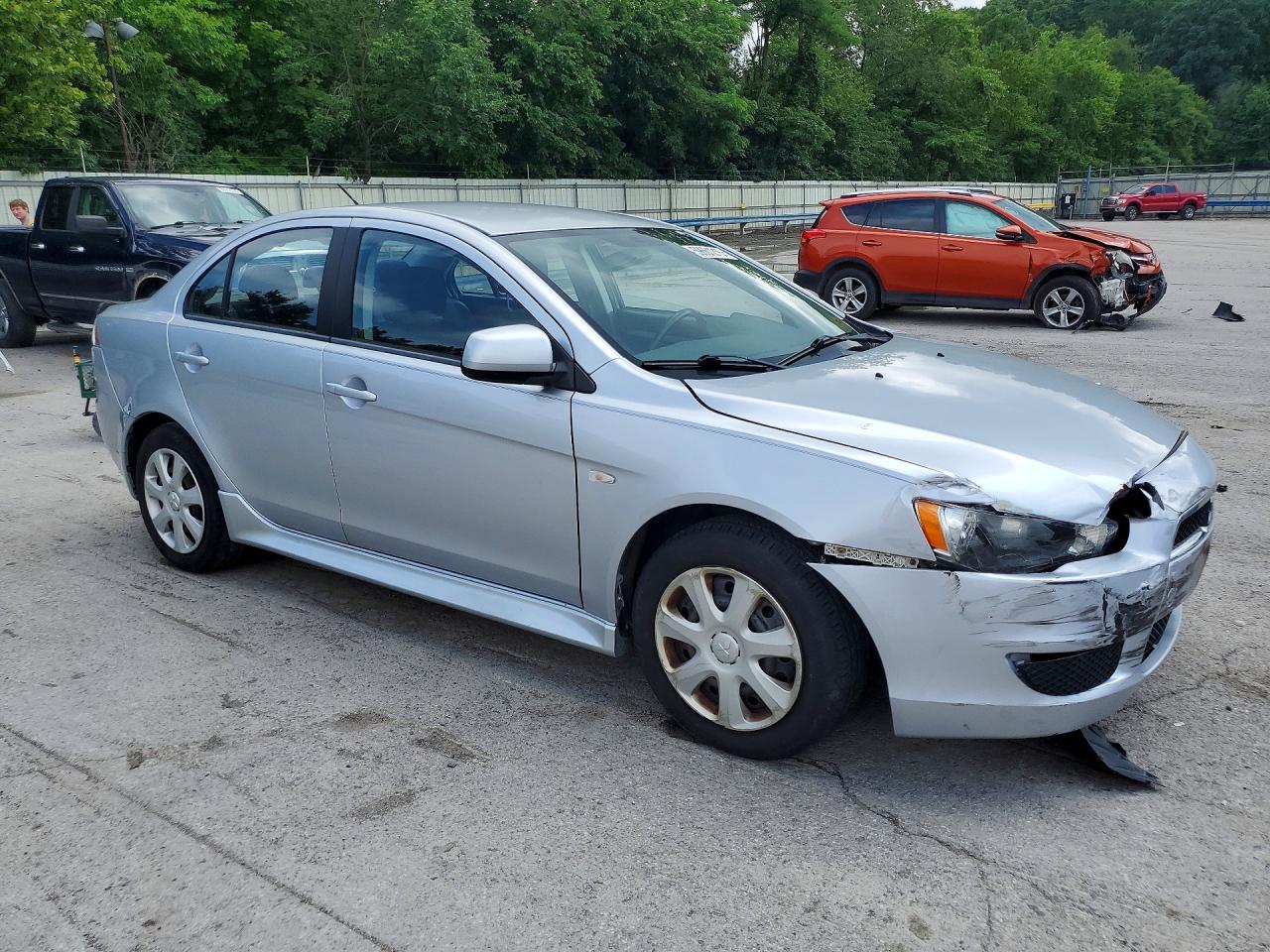 2012 Mitsubishi Lancer Es/es Sport Silver vin: JA32U2FU8CU030331