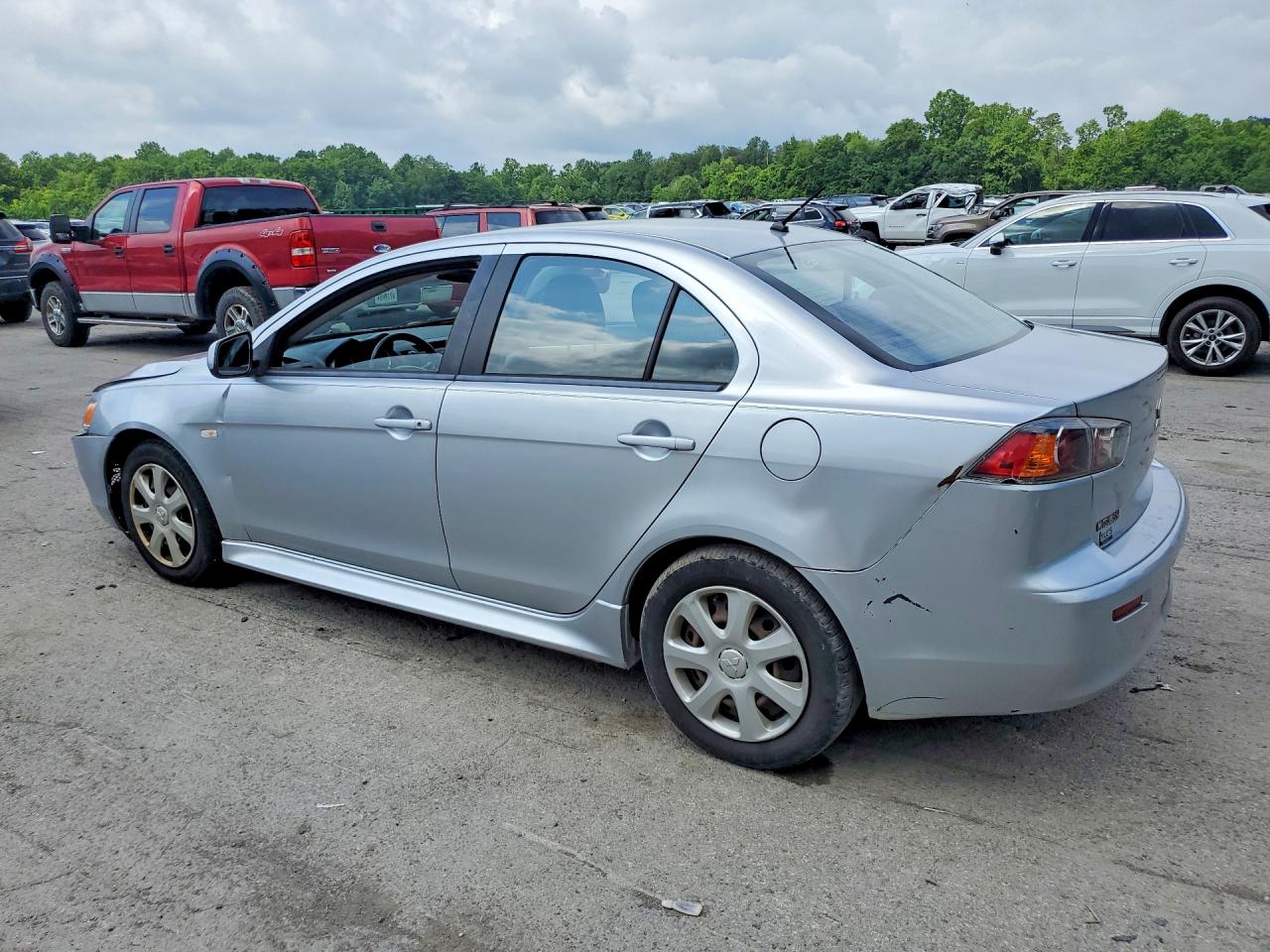 2012 Mitsubishi Lancer Es/es Sport Silver vin: JA32U2FU8CU030331