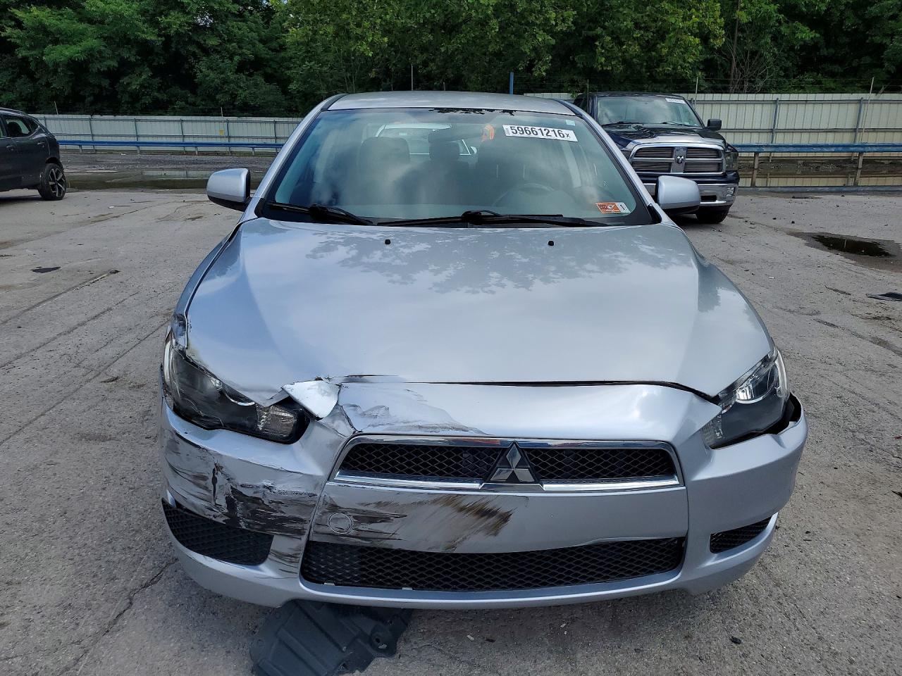 2012 Mitsubishi Lancer Es/es Sport Silver vin: JA32U2FU8CU030331