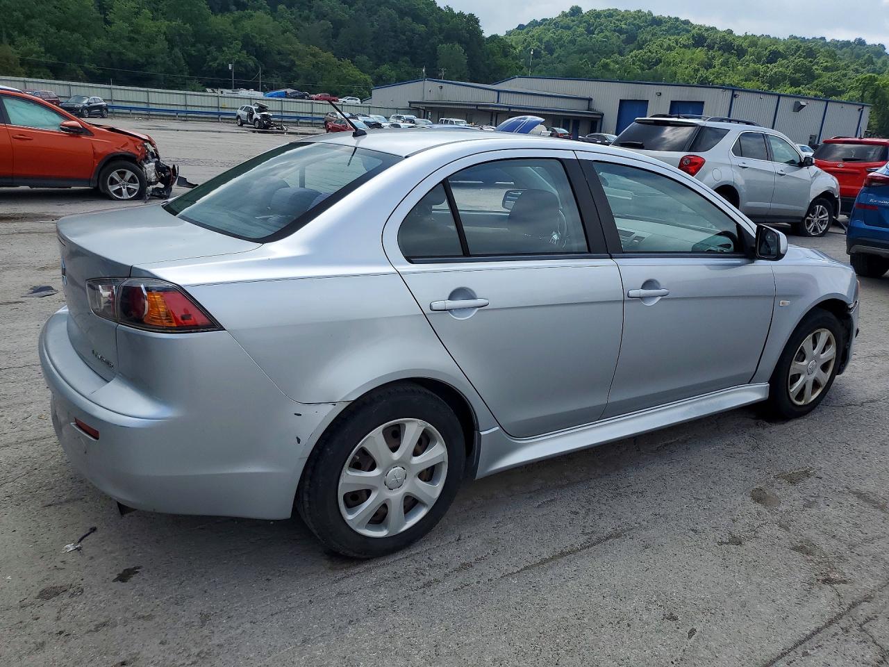 2012 Mitsubishi Lancer Es/es Sport Silver vin: JA32U2FU8CU030331