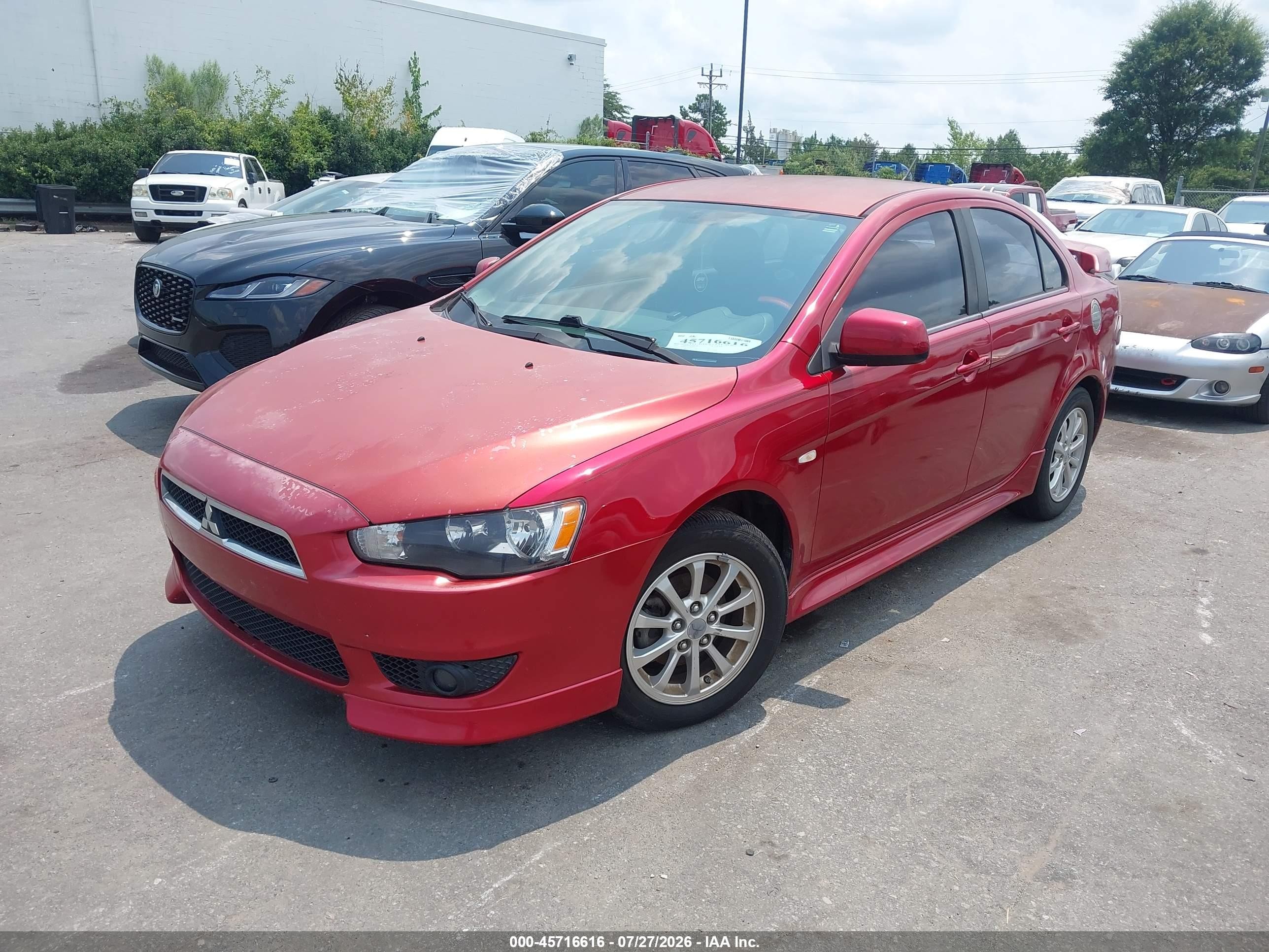 2013 Mitsubishi Lancer Es Red vin: JA32U2FU8DU001767