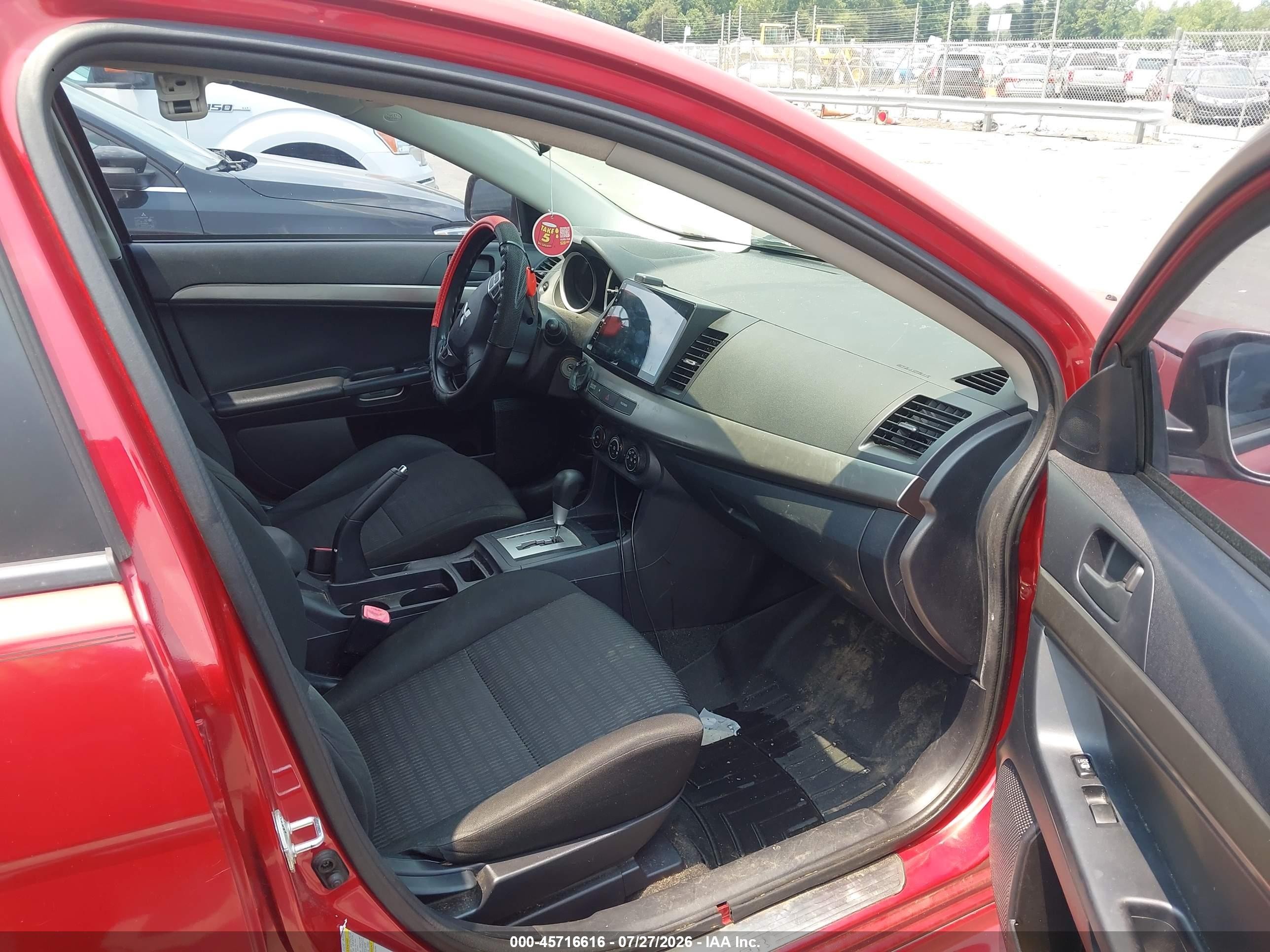2013 Mitsubishi Lancer Es Red vin: JA32U2FU8DU001767